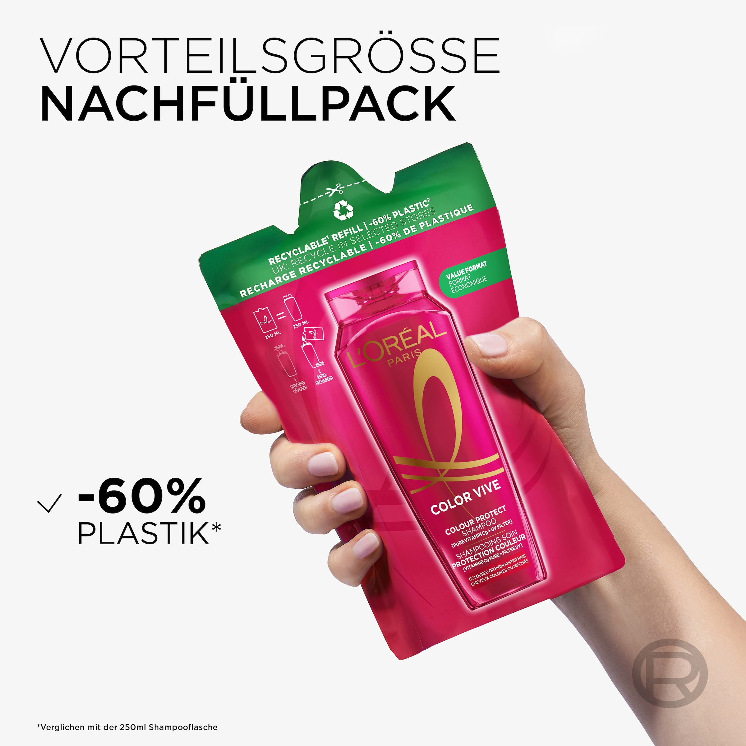 L'ORÉAL PARIS Haarshampoo »ELVITAL COLOR GLANZ PFLEGESHAMPOO NP«