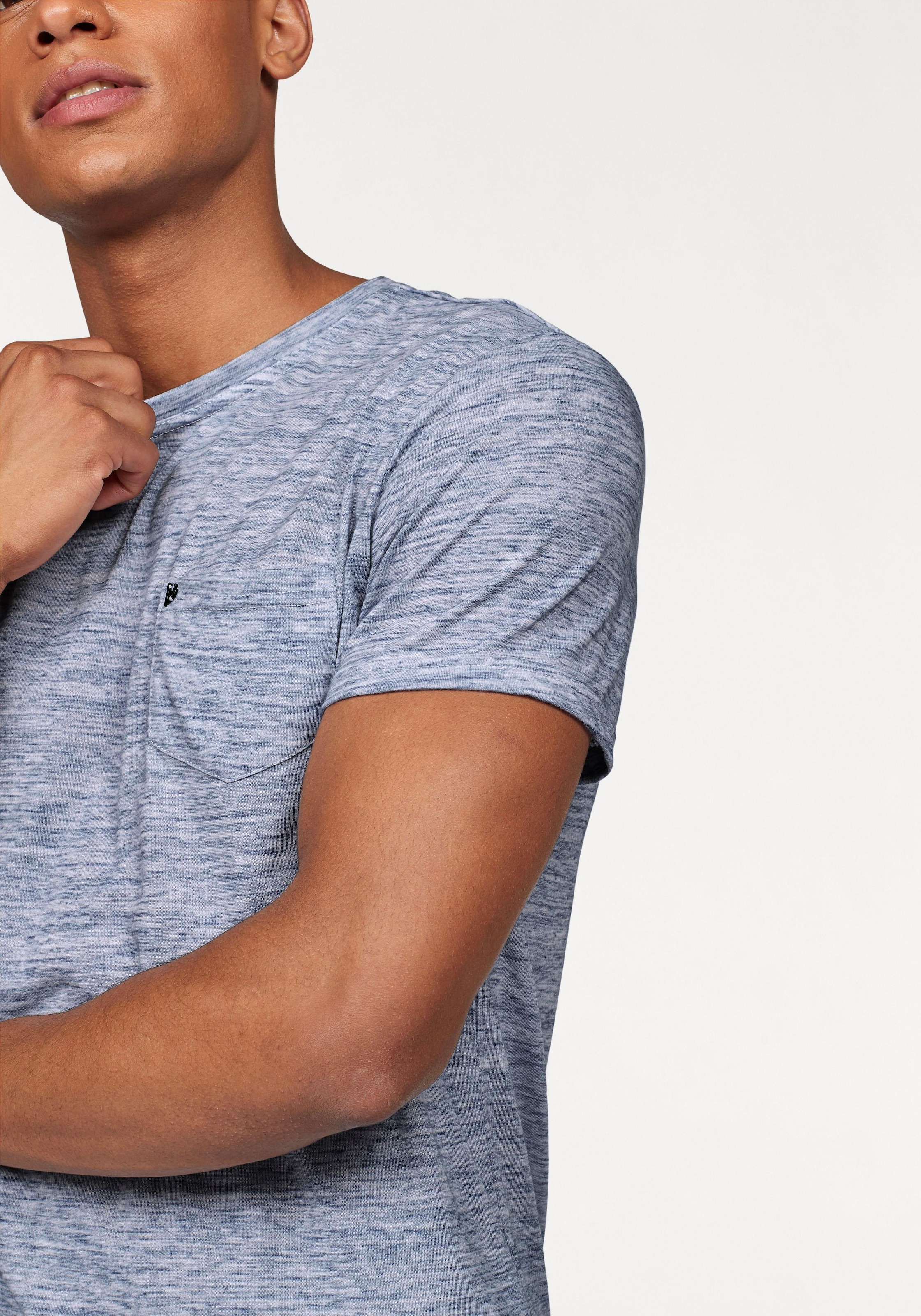 Bruno Banani T-Shirt, Kurzarm, Slim Fit, unifarben, Rundhalsausschnitt