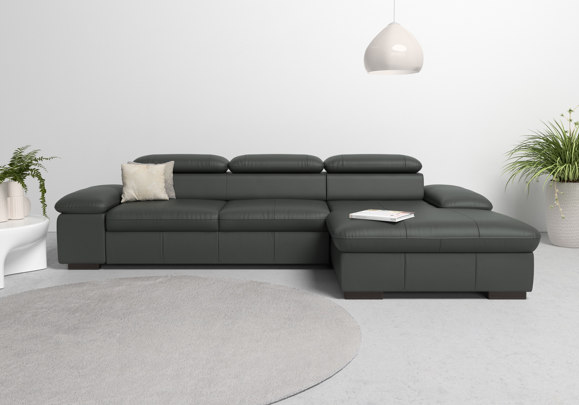Home affaire Ecksofa »Alberto L-Form«, mit Kopfteilverstellung, wahlweise m günstig online kaufen