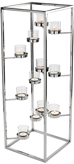 mit aus Dekoobjekt Online-Shop im bestellen Glas, (1 »Kerzenhalter Kerzenständer kunstvollen Ausbuchtungen«, St.), Design Stabkerzenhalter AM