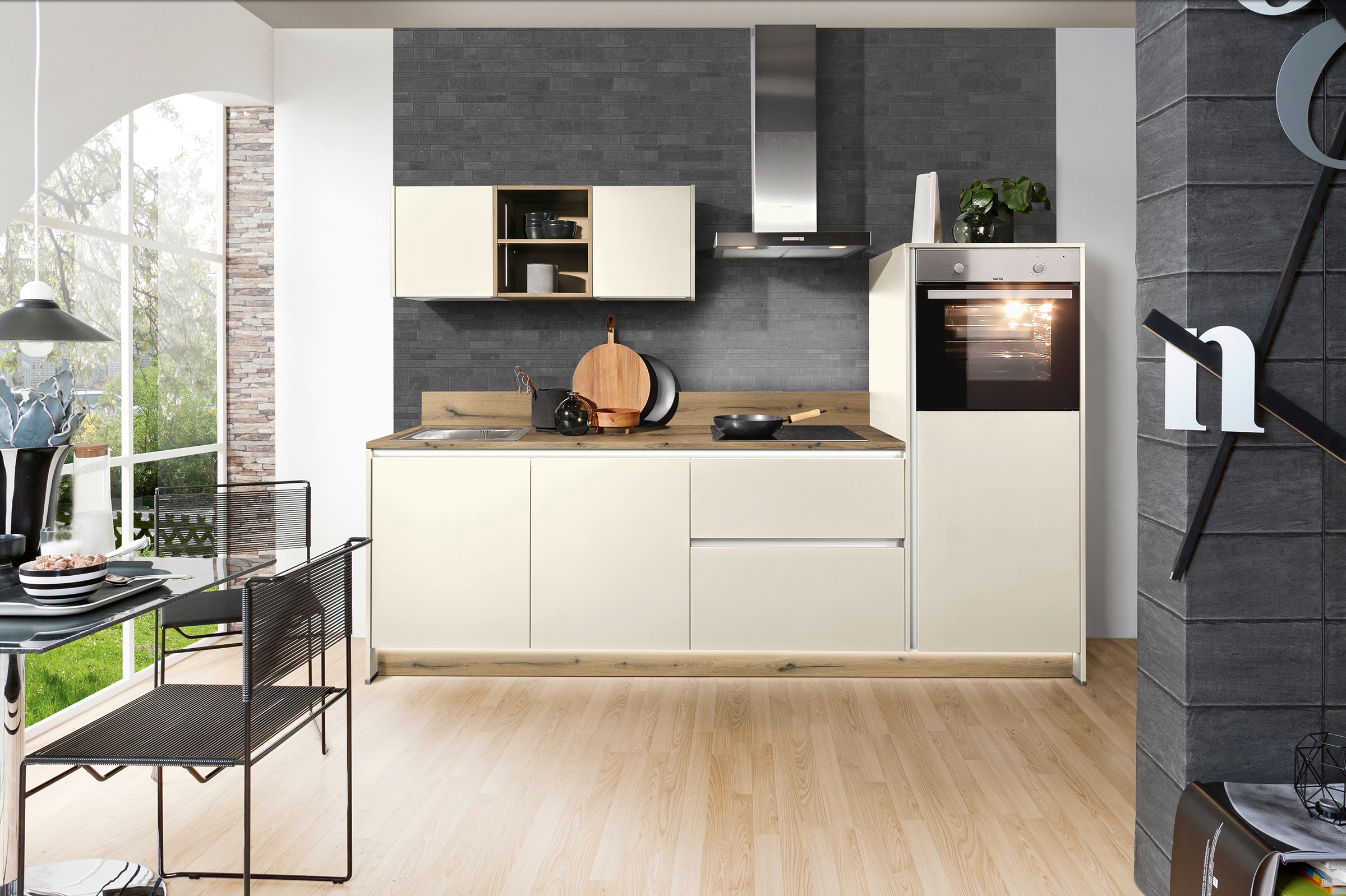 KOCHSTATION Küche »KS-Sakura, vormontiert, mit Vollauszügen und höhenverste günstig online kaufen