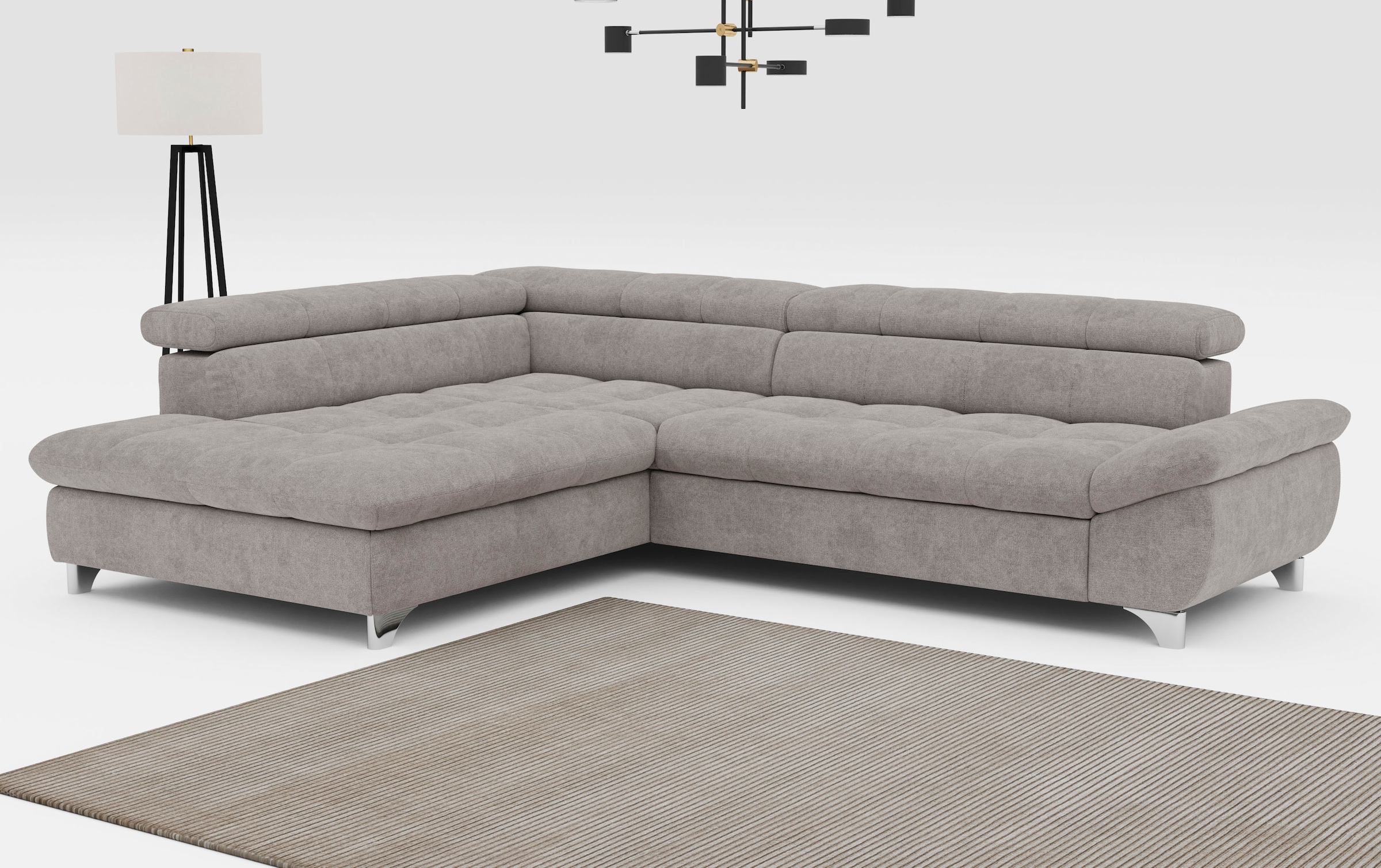 COTTA Ecksofa "Gemini L-Form", mit Kopfteilverstellung, wahlweise mit Bettf günstig online kaufen