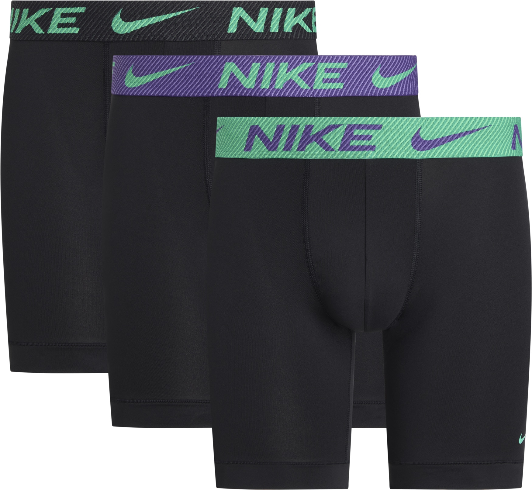 NIKE Underwear Boxer »BOXER BRIEF LONG 3PK« Packung, 3er-Pack, mit Elastikb günstig online kaufen