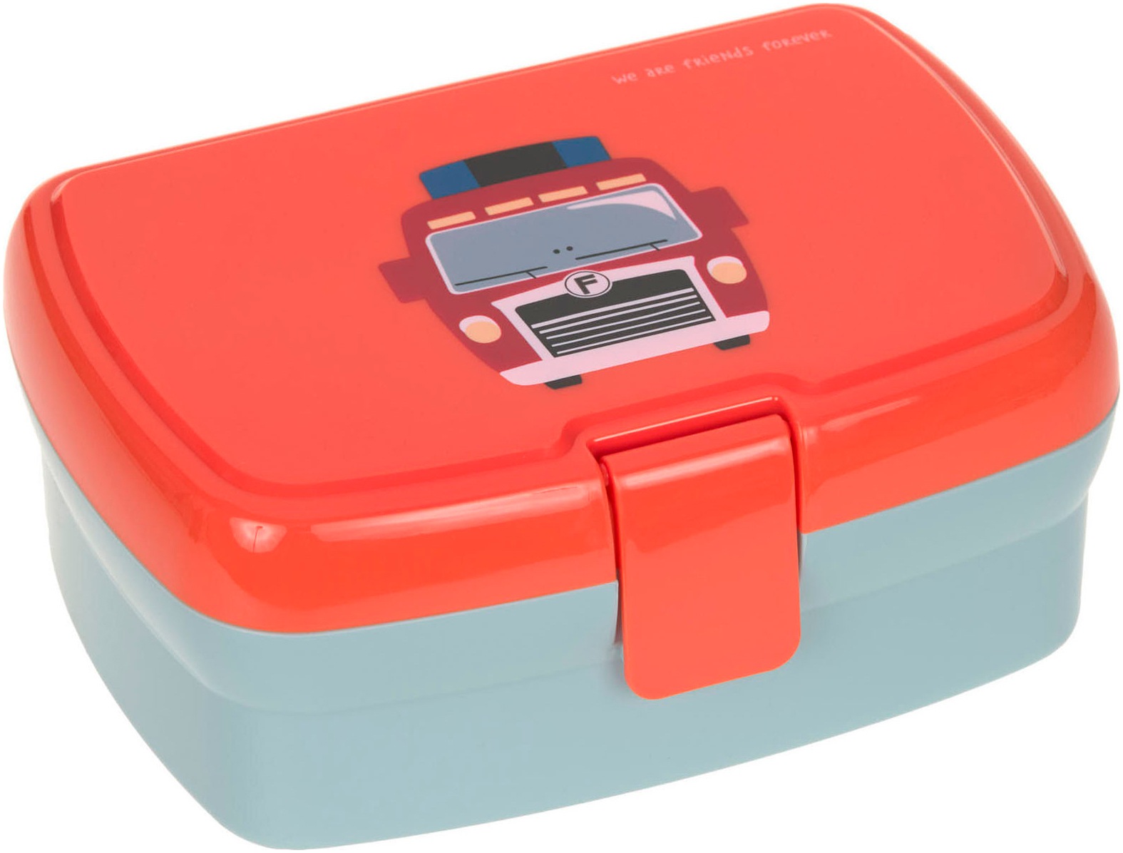 LÄSSIG Lunchbox »Tiny Drivers, Fire Engine«, (Set, 2 tlg.), mit Trinkflasche