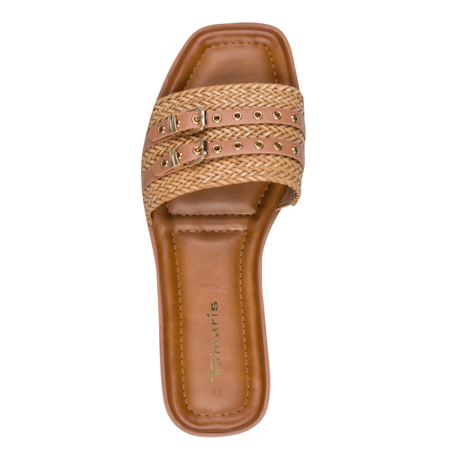 Tamaris Pantolette  Blockabsatz, Sommerschuh, Schlüpfschuh mit modischen Zierschnallen