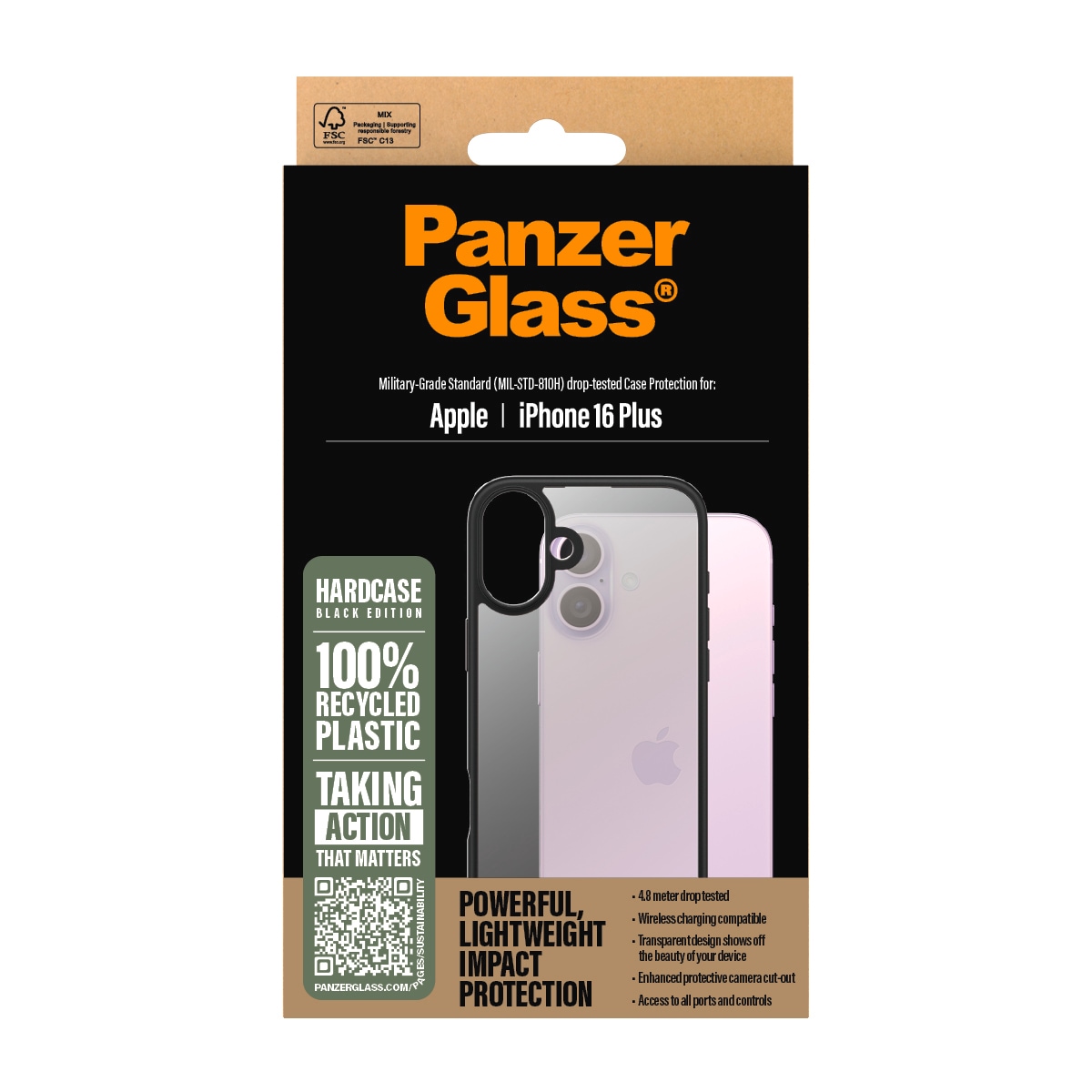 CARE by PanzerGlass Handyhülle »HardCase für Apple iPhone 16 Plus« Backcover, Schutzhülle, Handyschutzhülle, Case, Schutzcase, stoßfest