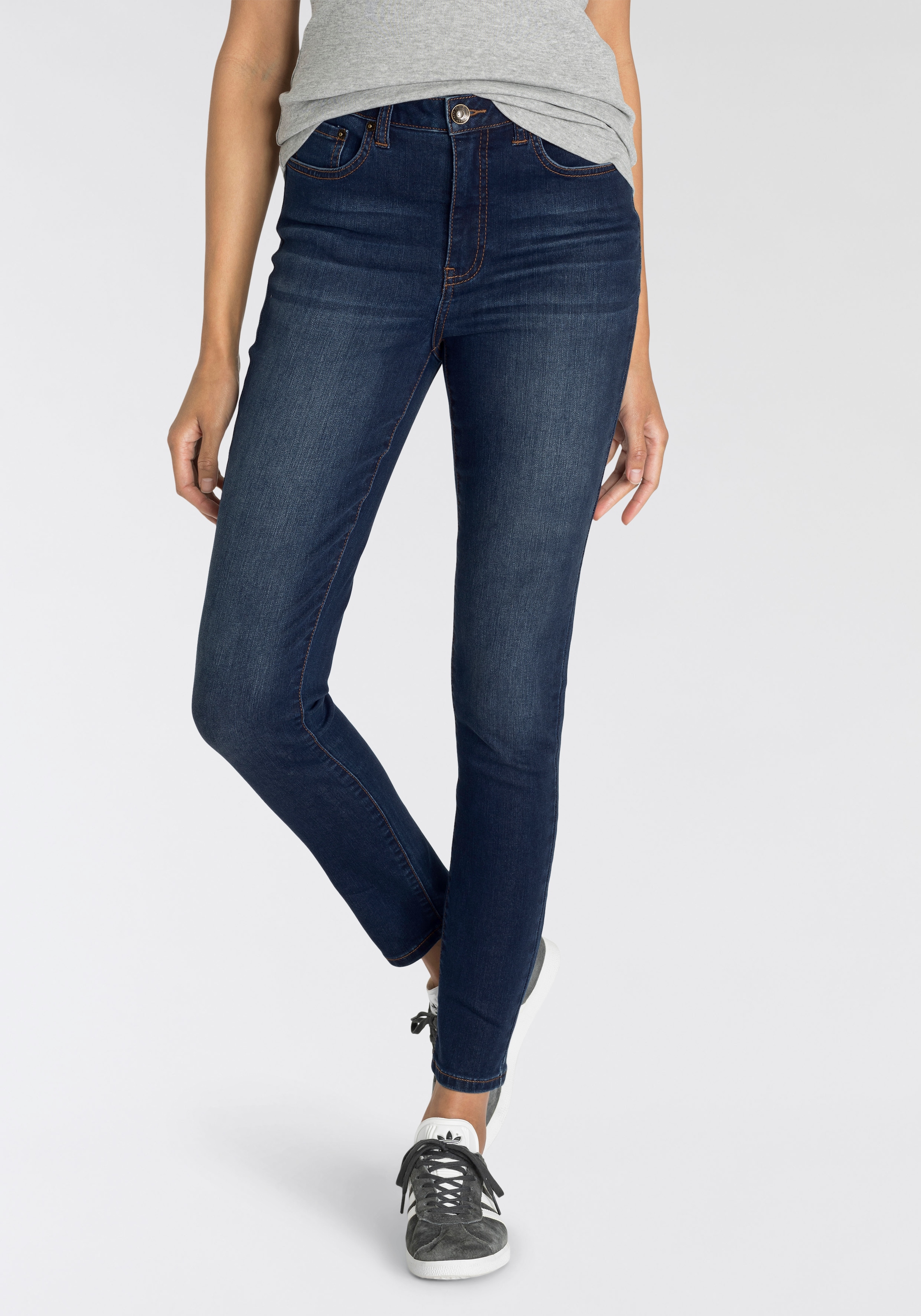 H.I.S Ankle-Jeans »CROPPED SKINNY HIGH RISE«, Ökologische, wassersparende Produktion... kaufen
