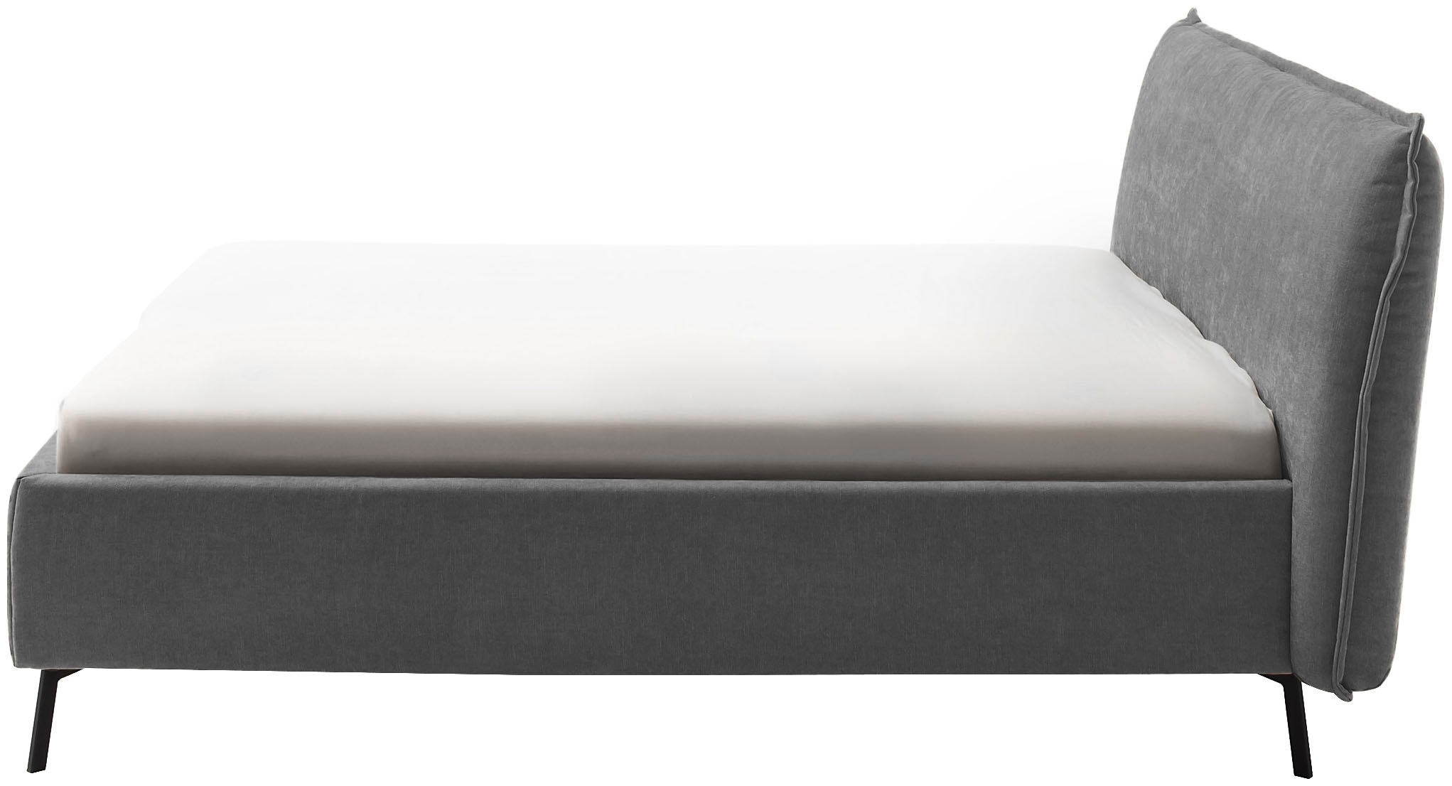 Home affaire Polsterbett »Aurela, liebevoll verarbeitete Biese & wahweise Überlänge« inkl. 7-fache Einlegetiefenverstellung & saugroboterfreundliche Höhe