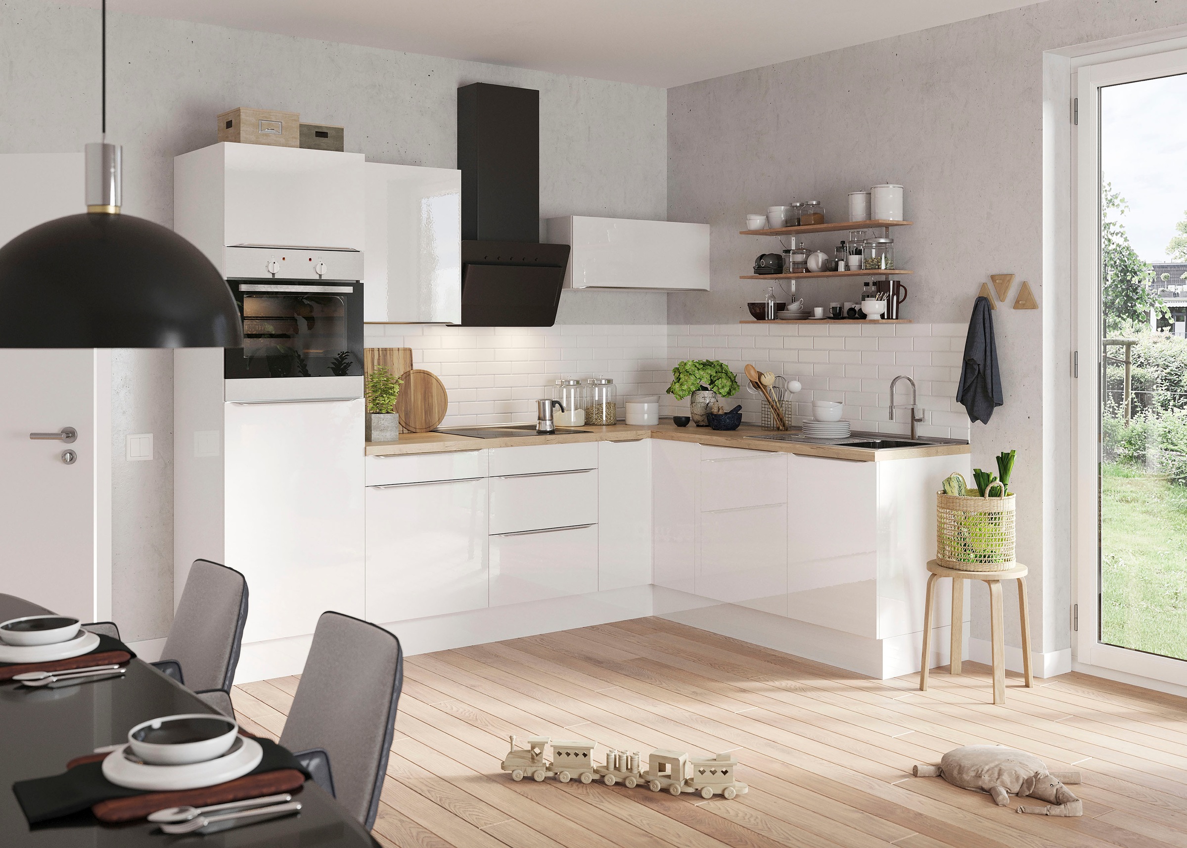 KOCHSTATION Winkelküche »KS-Aken« wahlweise mit E-Geräten und Stellvariante günstig online kaufen