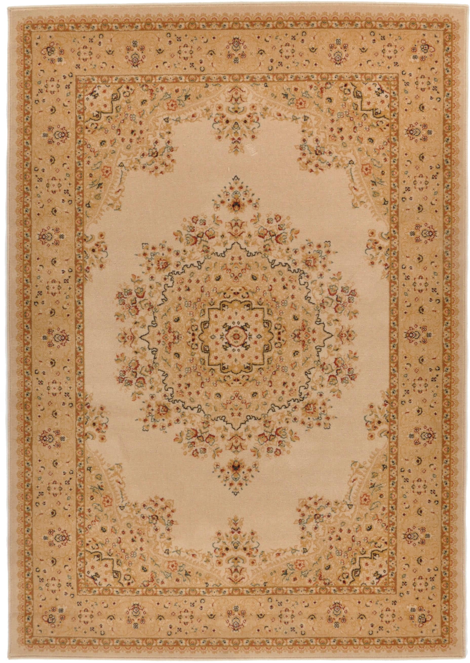 THEKO Wollteppich »Turan 809«, rechteckig, 12 mm Höhe, reine Wolle, Orient-Optik, ideal im Wohnzimmer & Schlafzimmer