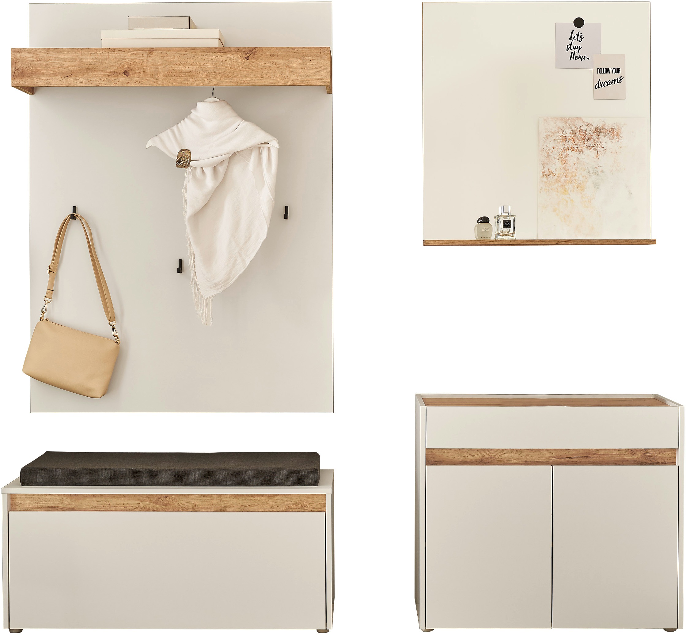 INOSIGN Garderoben-Set »GIRON/CiTY, moderne Garderobe, Komplettset mit viel günstig online kaufen