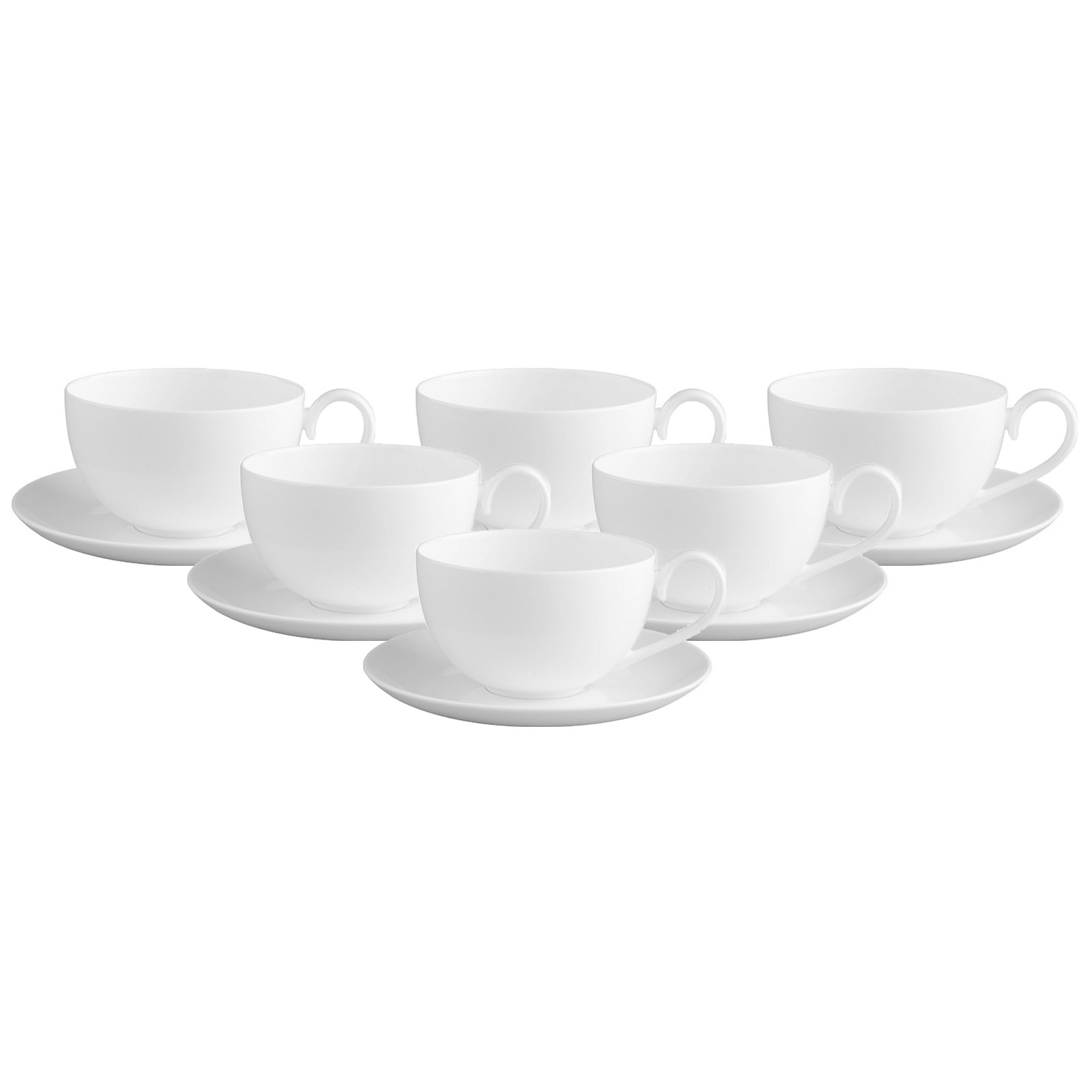 Villeroy & Boch Tasse »Kaffeetassen mit Untertassen Royal 200 ml weiß« günstig online kaufen