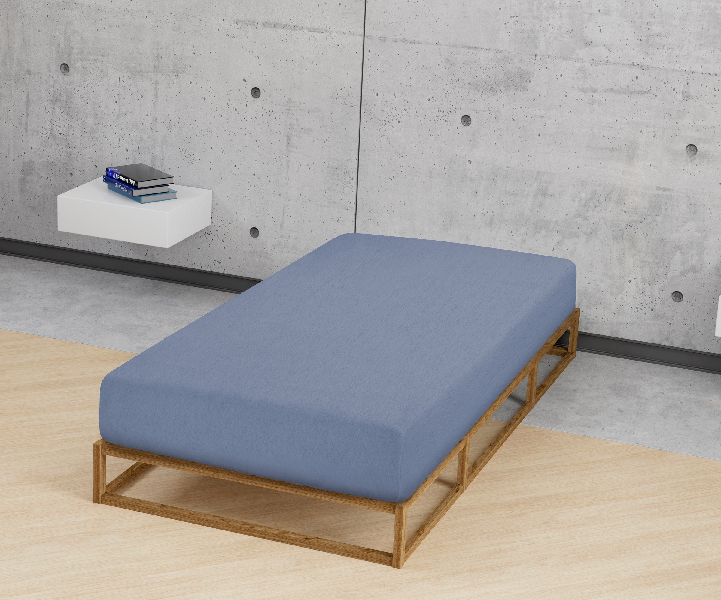 Biberna Spannbettlaken »Hermal«, 100% Baumwolle, weich+warm, Matratzenhöhe bis 22 cm, Made in Germany