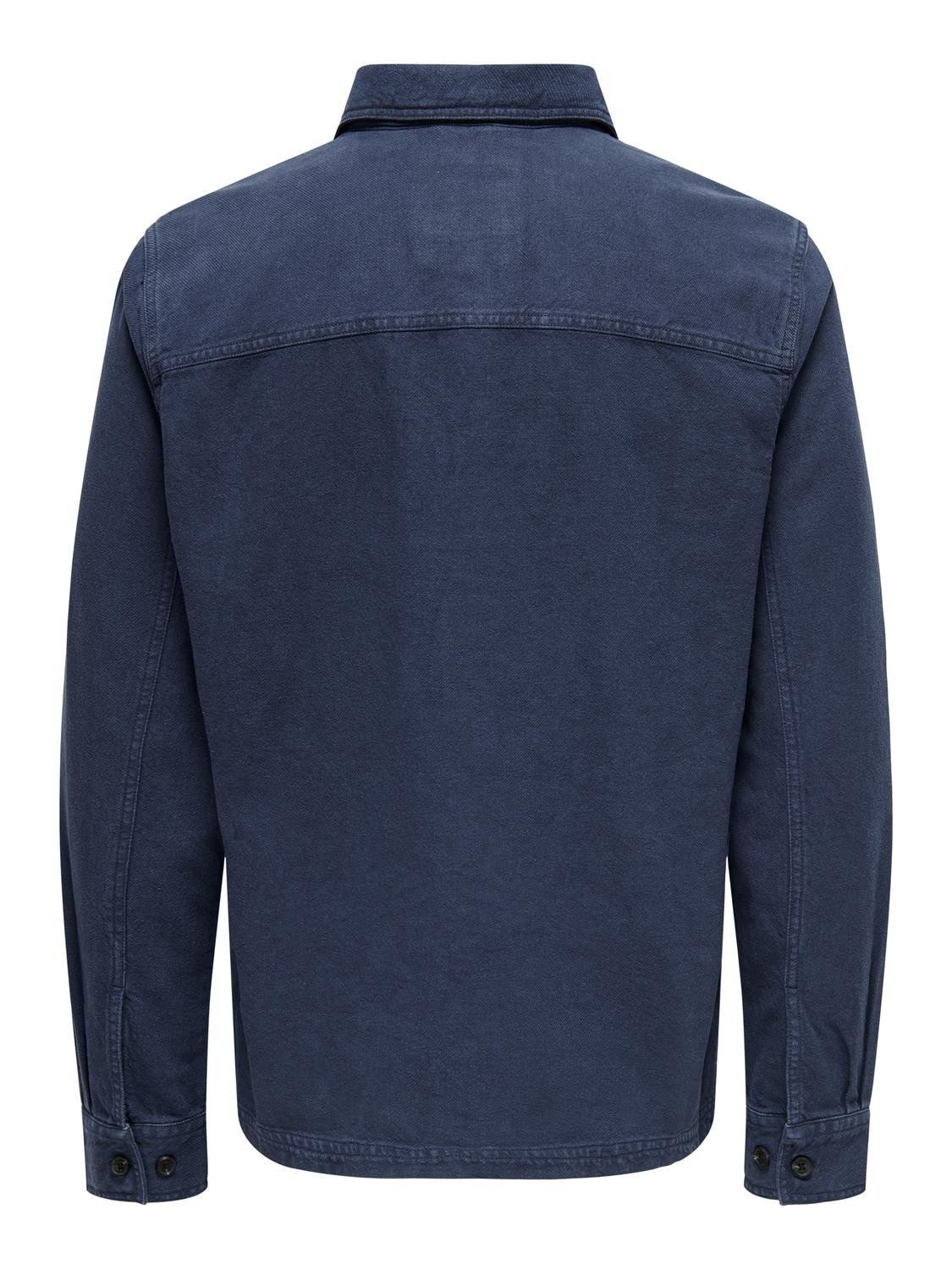 ONLY & SONS Langarmhemd »ONSOLIVER TWILL OVERDYE OVERSHIRT BF«