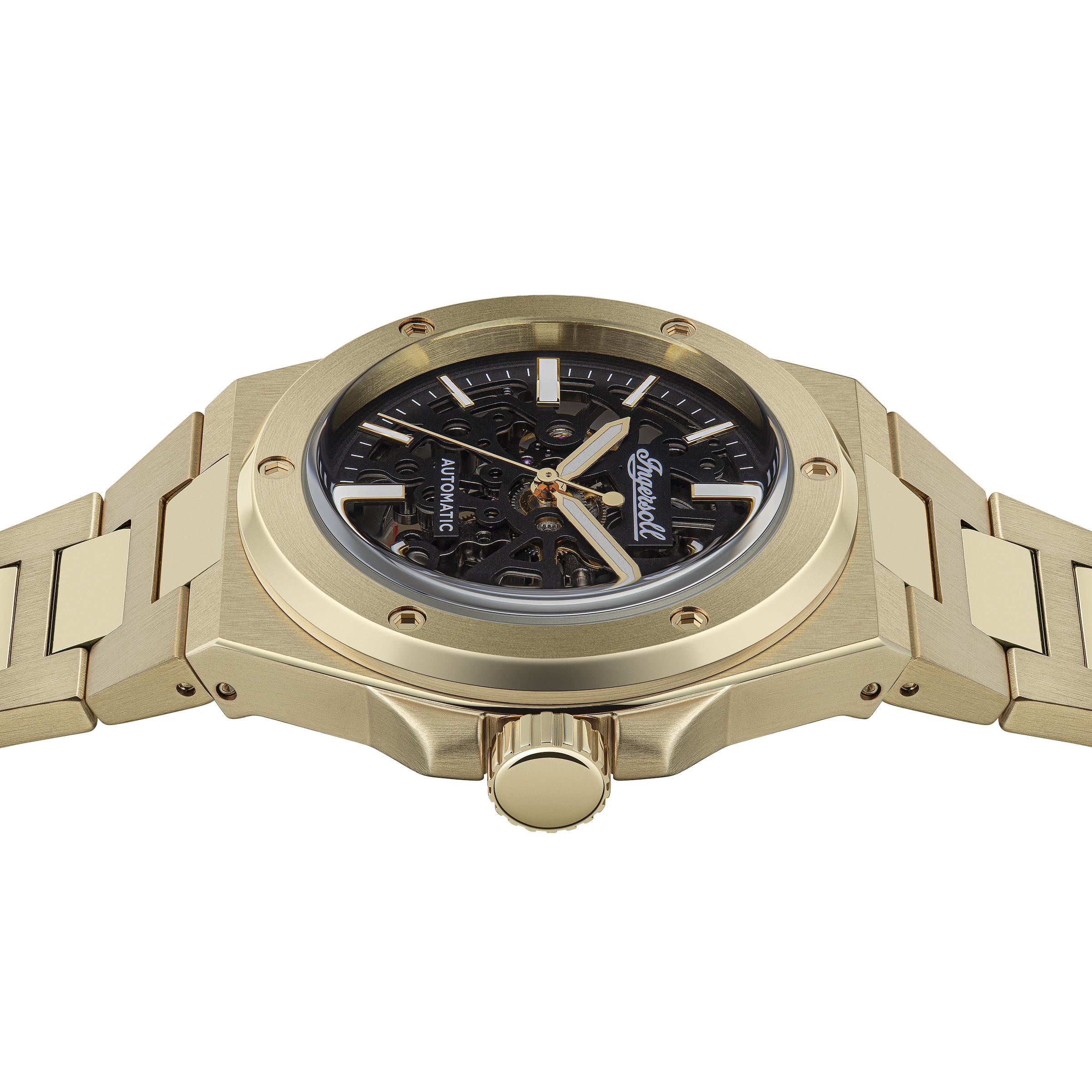 Ingersoll Automatikuhr »The Baller« Armbanduhr, Herrenuhr, Mechanische Uhr, Edelstahlarmband, analog