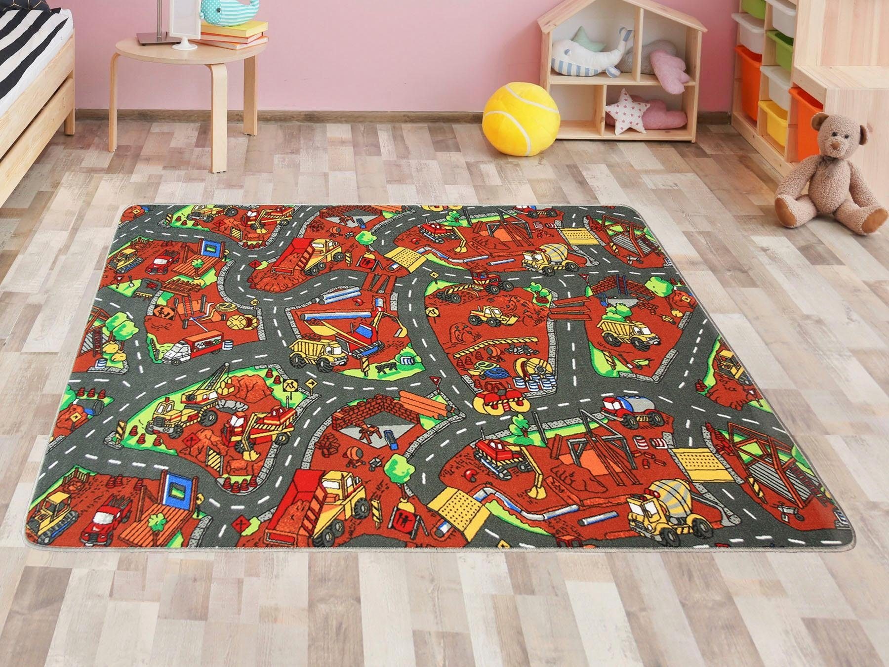 Primaflor-Ideen in Textil Kinderteppich »BAUSTELLE, Made in Belgium«, recht günstig online kaufen