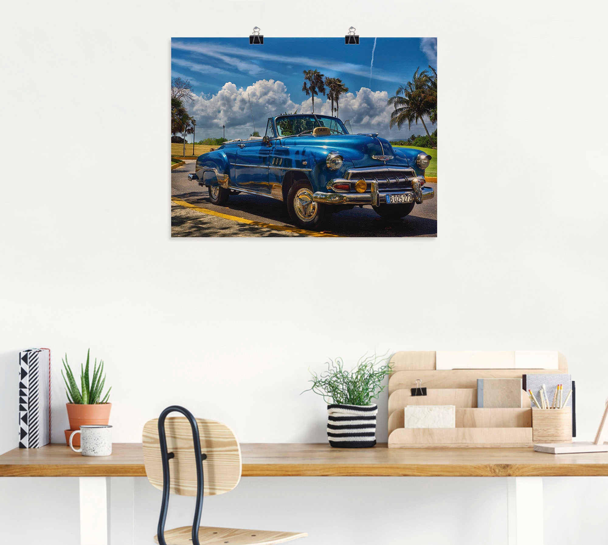 Artland Wandbild »Havanna Flair«, Auto, (1 St.), als Alubild, Outdoorbild, Leinwandbild, Poster, Wandaufkleber