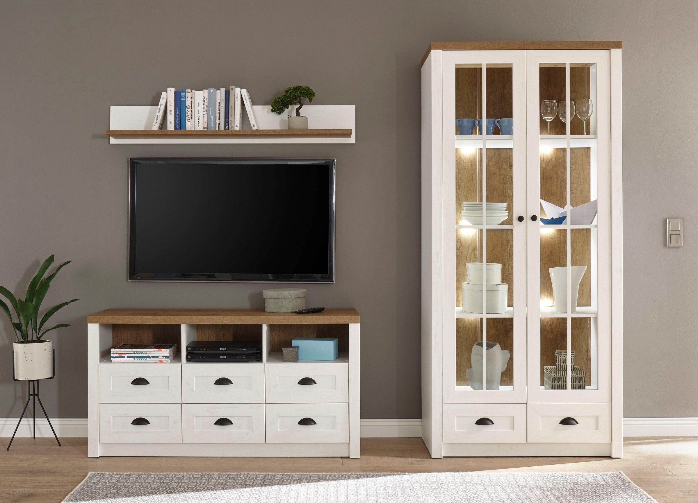 Home affaire Wohnwand "Beauvais" Set, 3 Stk. tlg. günstig online kaufen