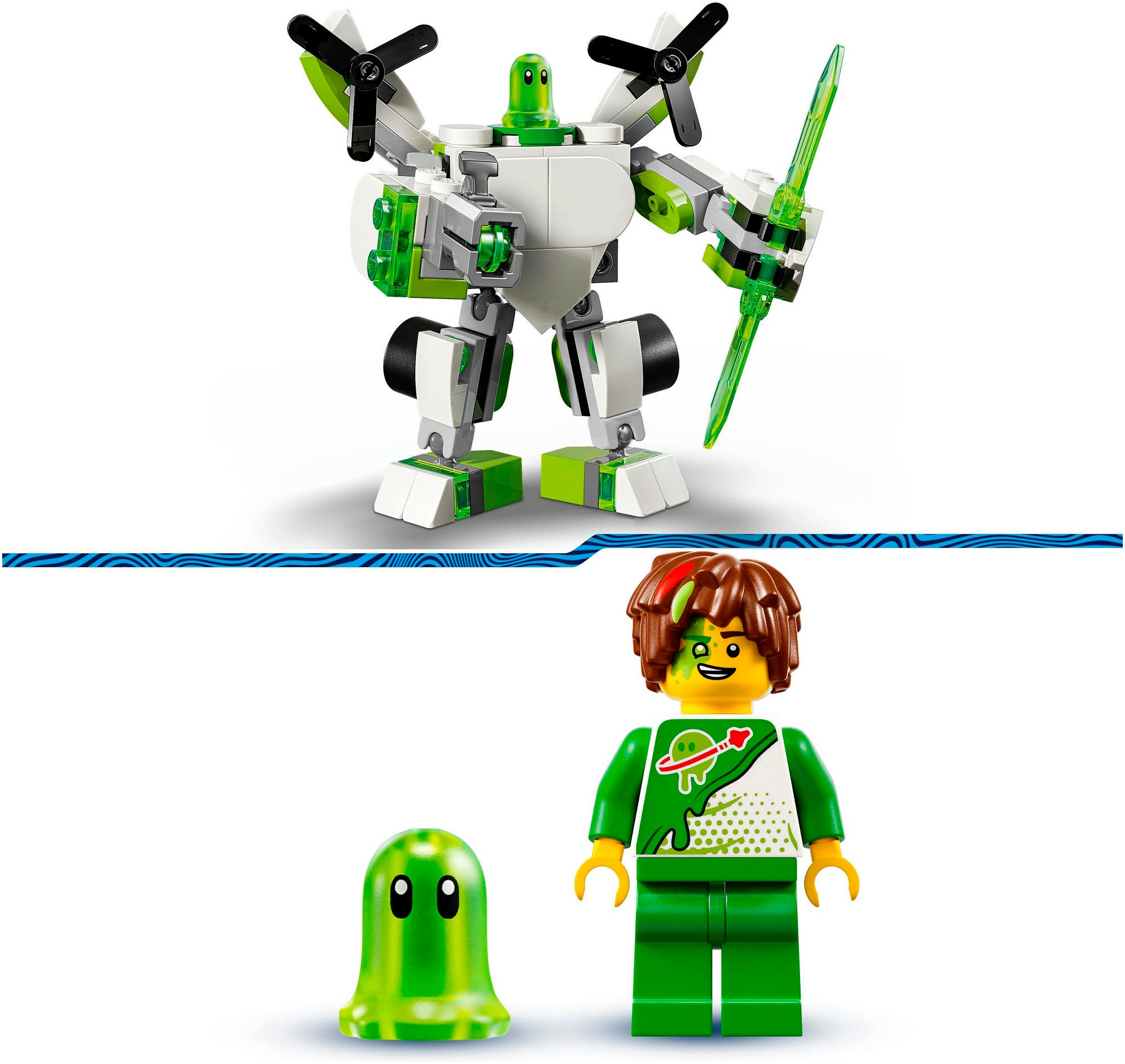 LEGO® Konstruktionsspielsteine »Z-Blob's Roboter- und Fahrzeugabenteuer (71487), LEGO DREAMZzz«, (121 St.), Made in Europe