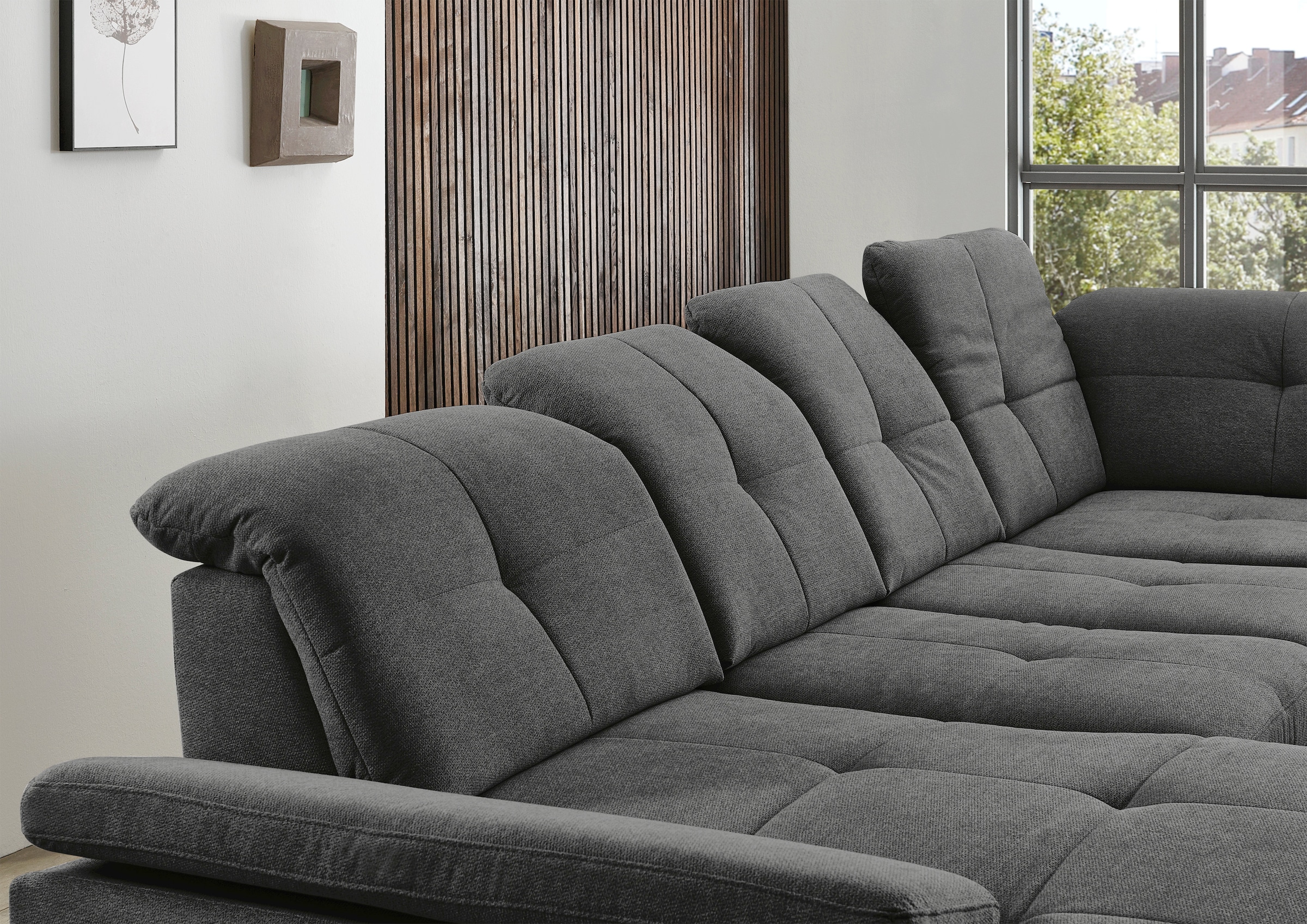 Die PlanBar Ecksofa »MP-IN16012 L-Form, mit Kaltschaum-Polsterung«, inkl. Sitztiefenverstellung wahlweise mit weiteren Funktionen