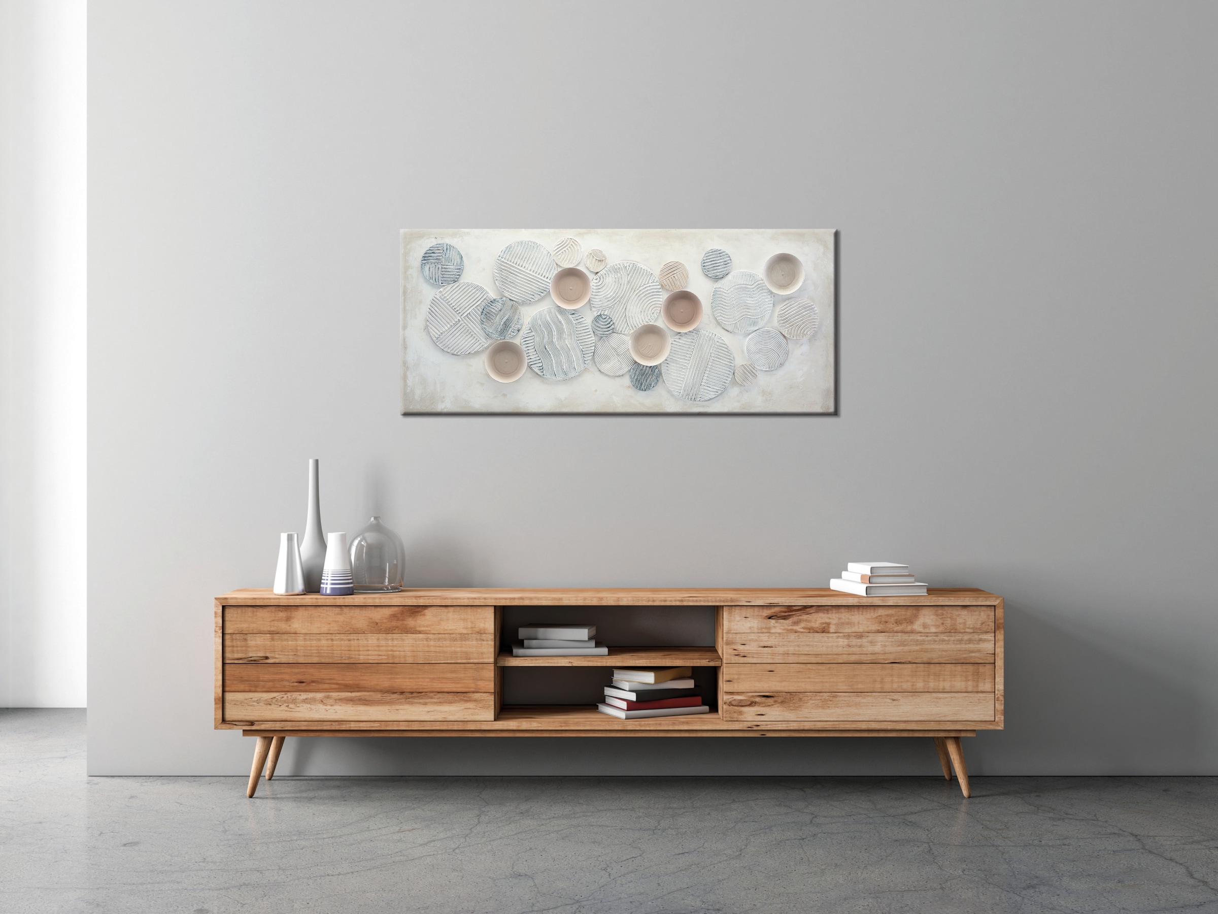 Bönninghoff Ölgemälde, Abstrakt-Abstrakte-Kunst-Gemälde-Formen, (1 St.), je günstig online kaufen