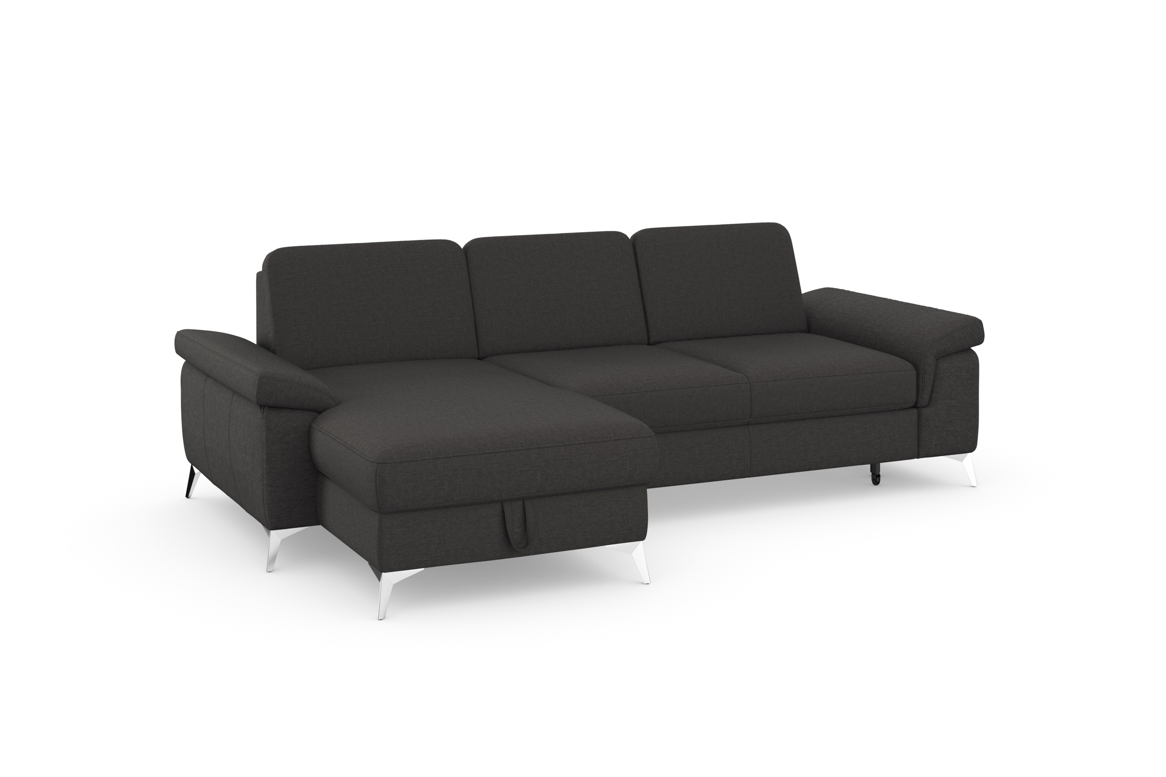 sit&more Ecksofa »Padua L-Form«, inklusive Sitztiefenverstellung, Armteilfunktion und Federkern