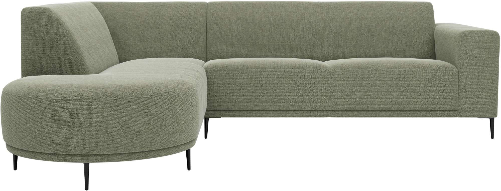 andas Ecksofa "Vorby", L-Form, Breite 252 cm, weicher Chenille-Stoff, schwa günstig online kaufen