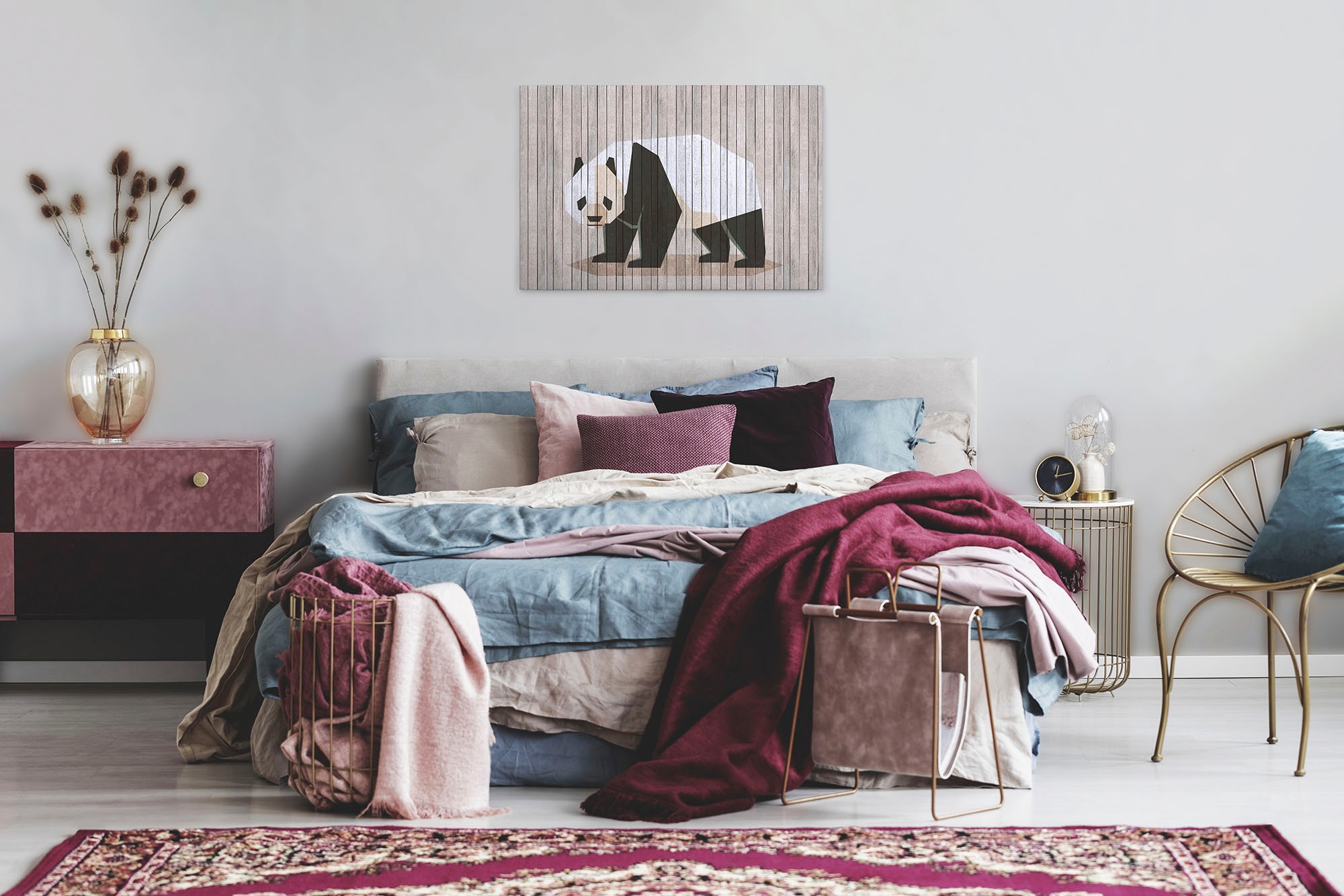A.S. Création Leinwandbild »born to be wild«, Kunst-Tiere-Kinder, (1 St.), Keilrahmen Bild Holzoptik Tiere Leinwand-Bild Wohnzimmer modern Kinder