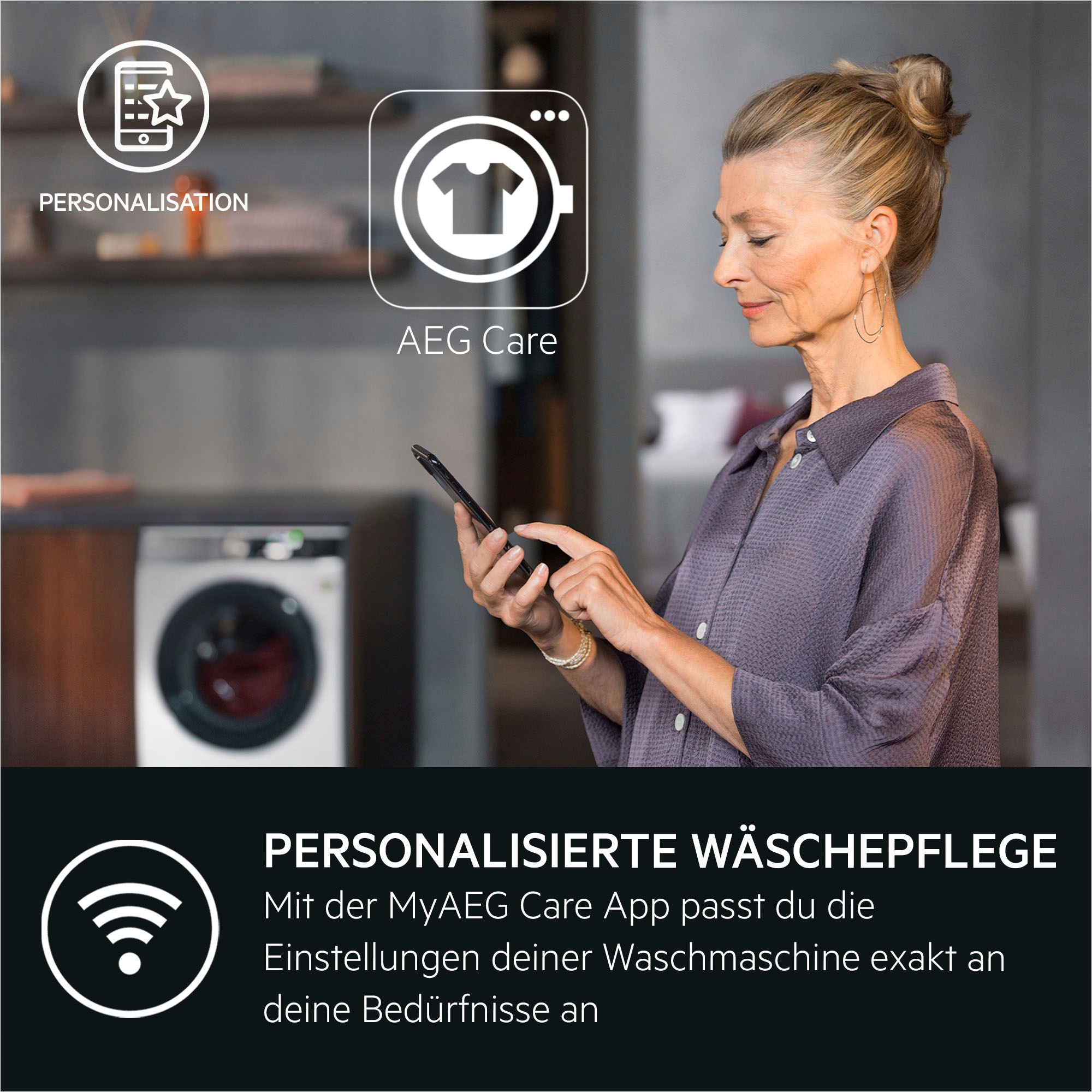 AEG Waschmaschine 8000 PowerCare »LR8E75490«, 9 kg, 1400 U/min, PowerClean - Fleckenentfernung in 59 Min. bei nur 30 °C & Wifi