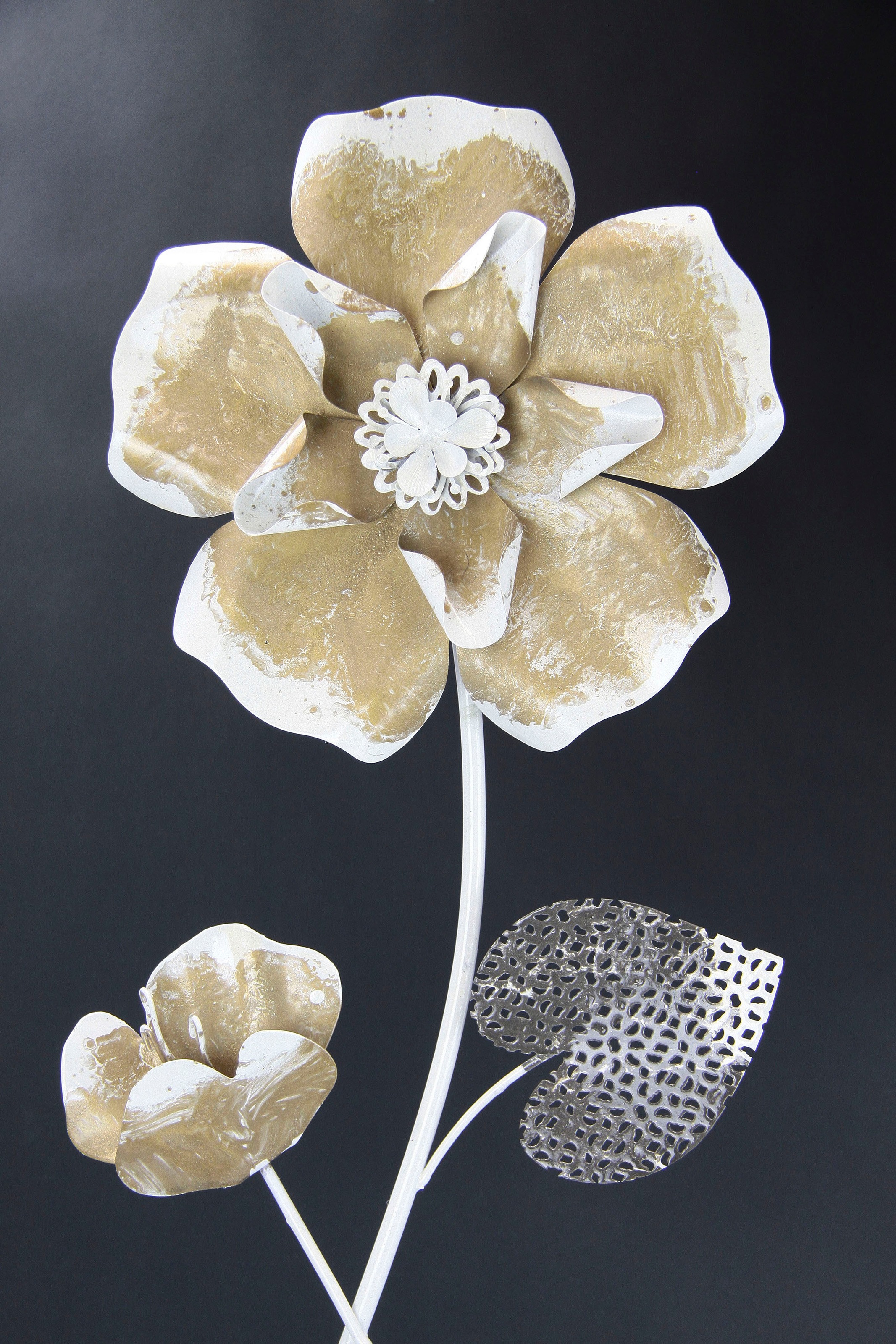 I.GE.A. Wandbild »Metallbild Blumen«, Wanddeko, Metall, Wandskulptur online  bestellen