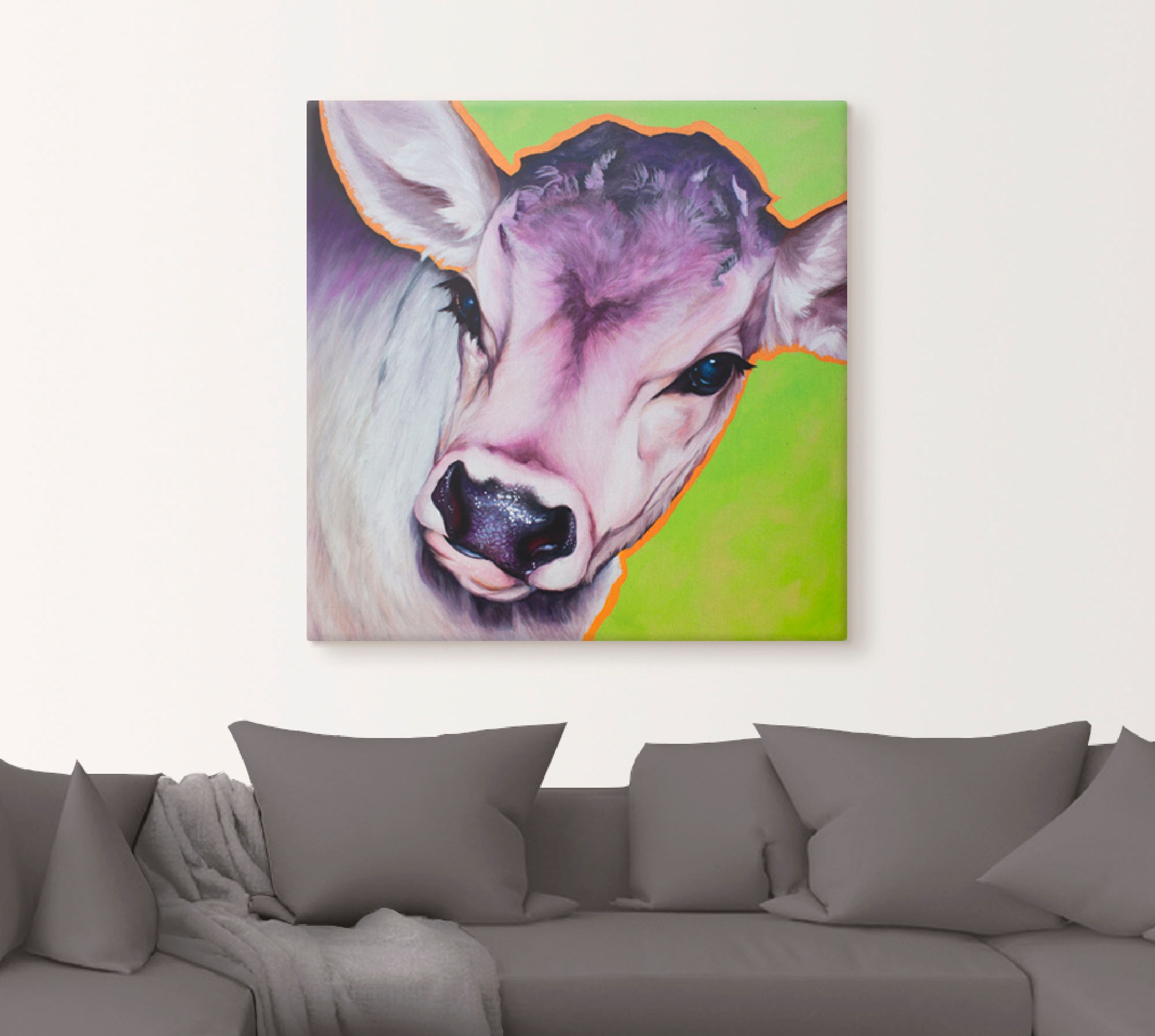 Artland Leinwandbild »Kuh Pretty Betty«, Haustiere, (1 St.), auf Keilrahmen gespannt