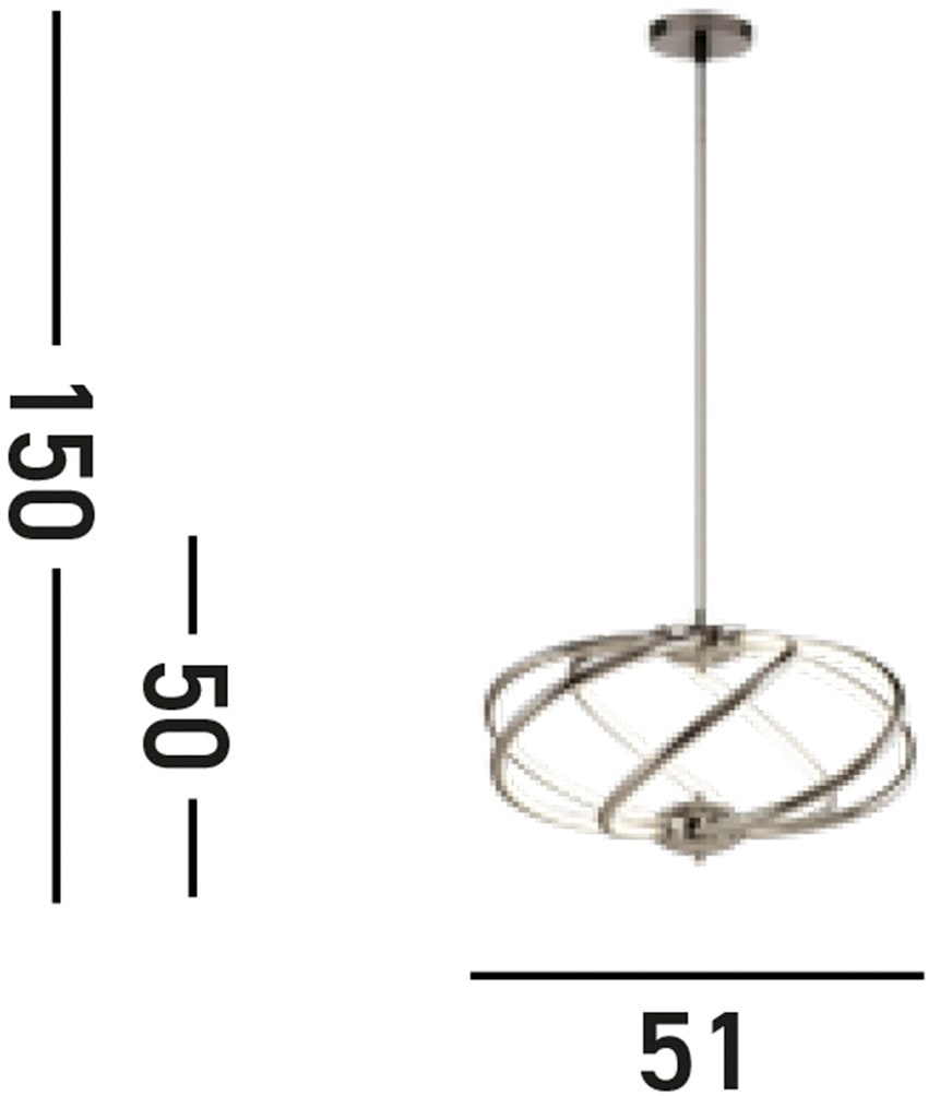 Searchlight LED-Hängeleuchte »Hängeleuchte Magic, 1-flammig« LED-Modul 1 Stk. Warmweiß Minimalistisches Ambiente