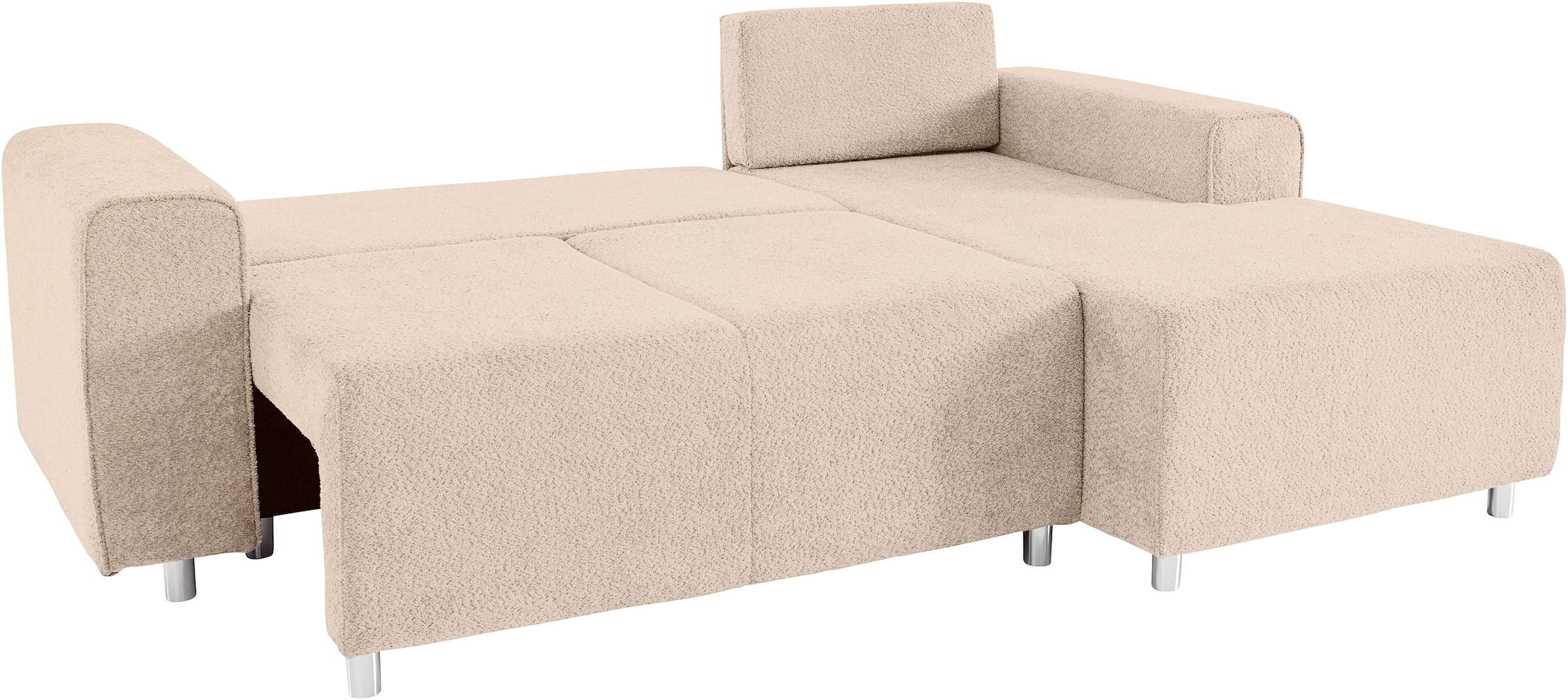 Guido Maria Kretschmer Home&Living Ecksofa »Györ«, L-Form, wahlweise mit Bettfunktion und Bettkasten incl. 2 Zierkissen