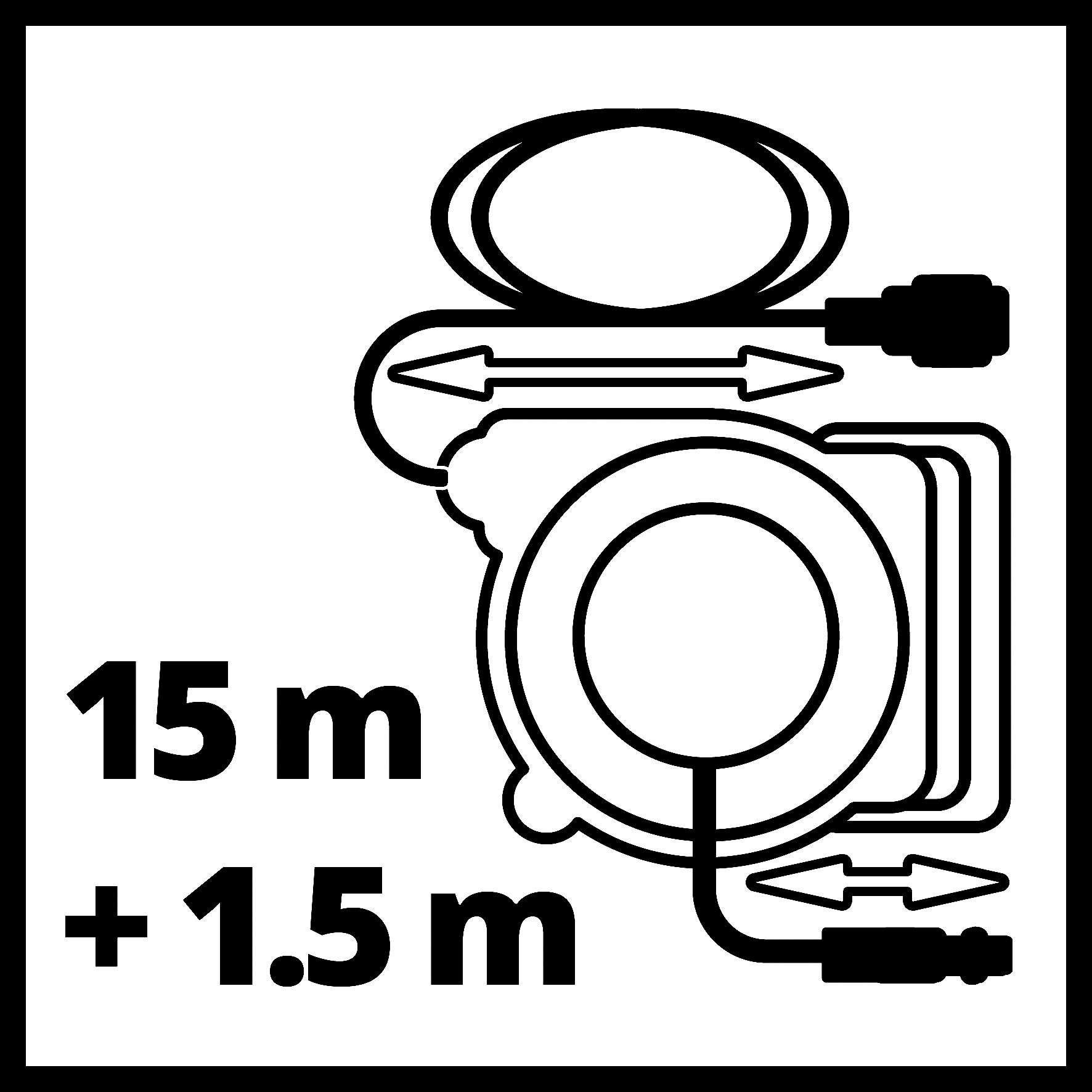Einhell Schlauchtrommel »TC-PH 150«, mit Wandhalterung, 15 m Druckluft- und 1,5 m Anschlussschlauch