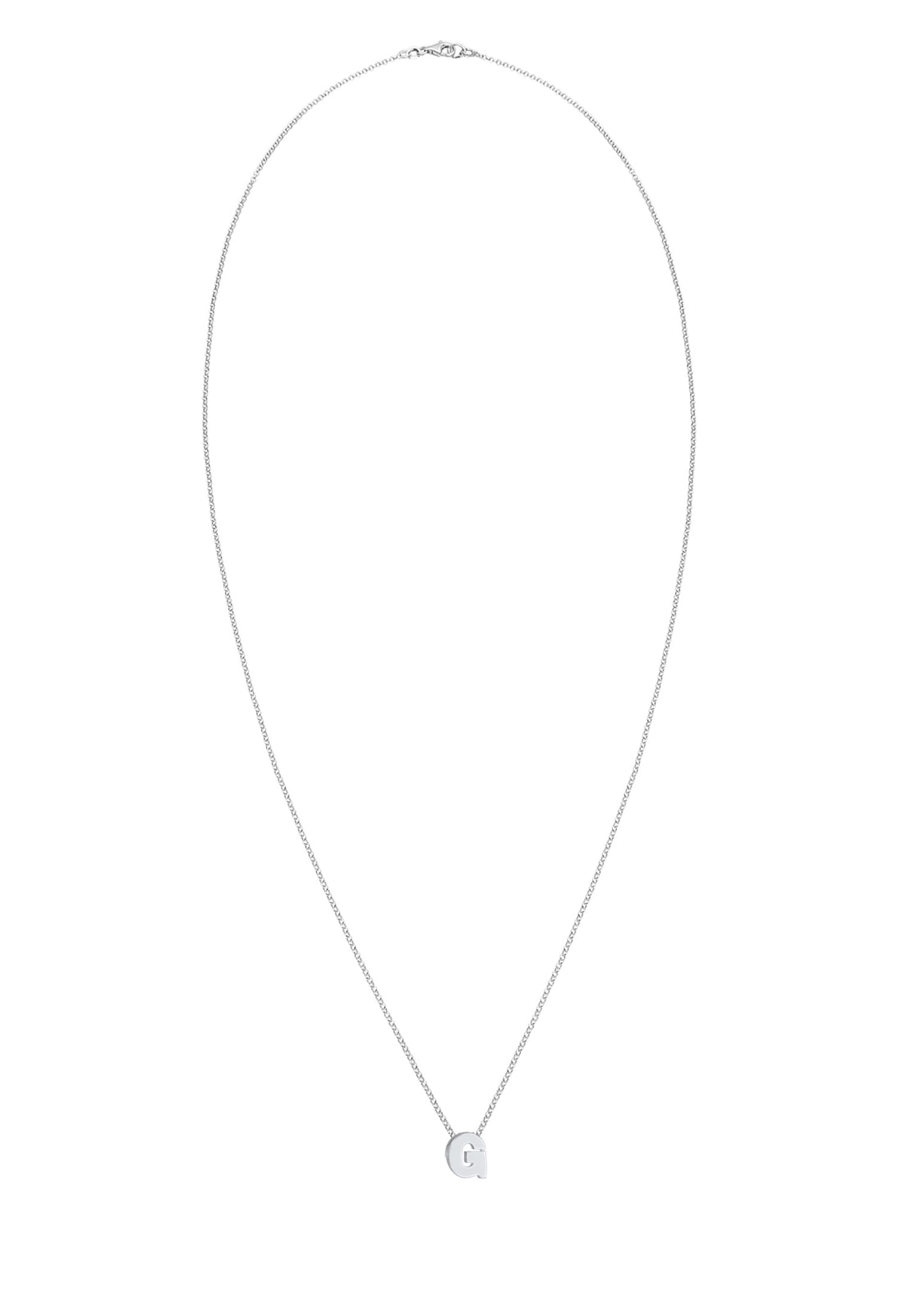 Elli Kette mit Anhänger »Buchstabe G Initialen Trend Minimal 925 Silber«