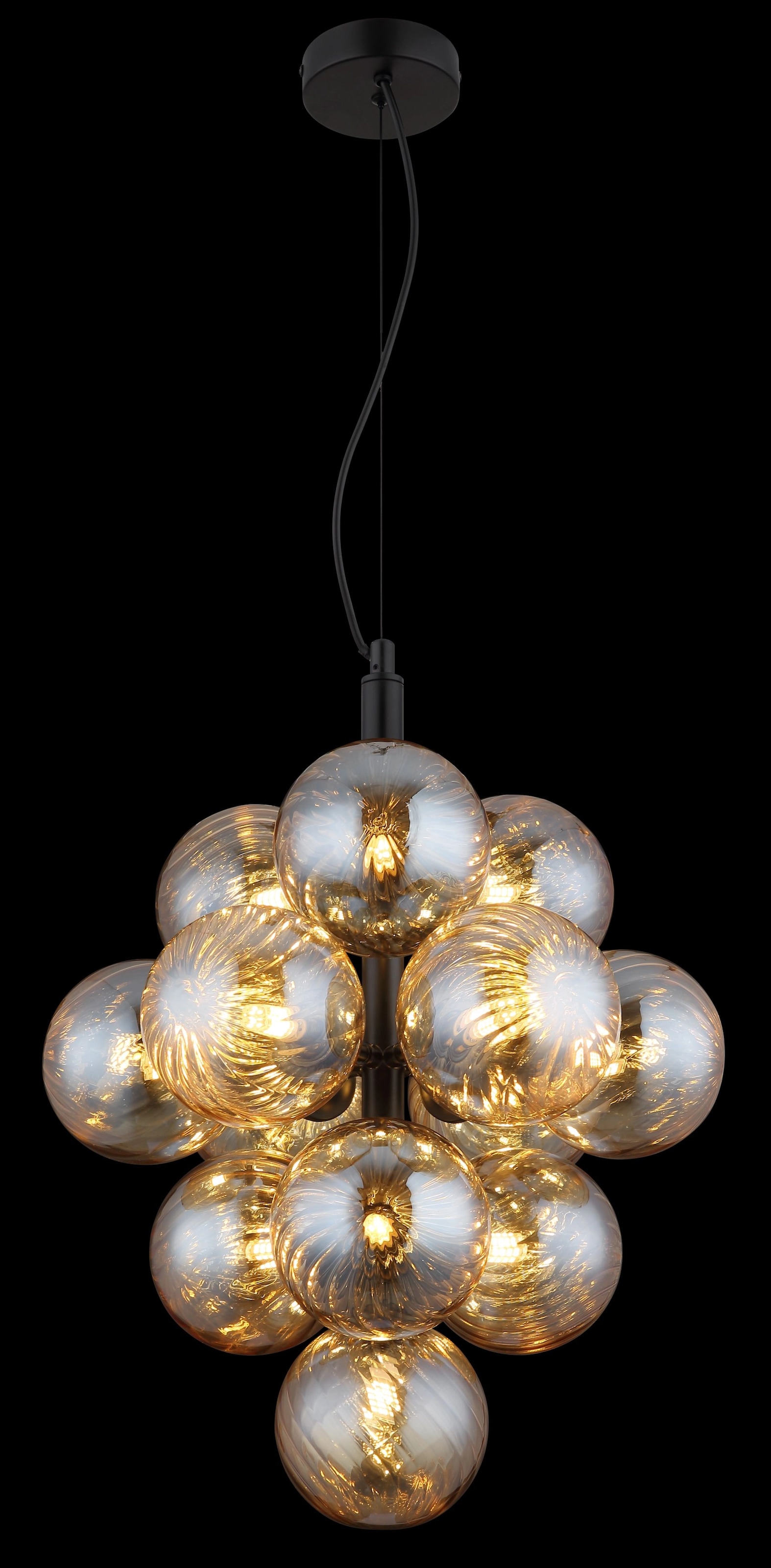 GLOBO LIGHTING LED-Hängeleuchte »CONOR«, 13 flammig, Leuchtmittel G9 | ohne Leuchtmittel, Glaskugeln