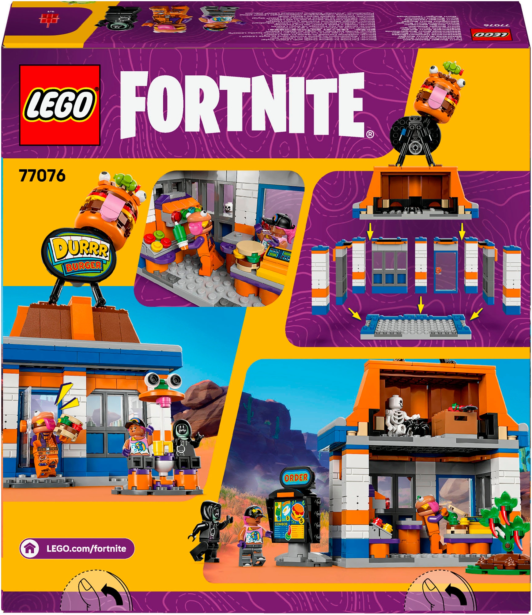 LEGO® Konstruktionsspielsteine »Durrr Burger Restaurant (77076), LEGO Fortnite«, (546 St.), Made in Europe