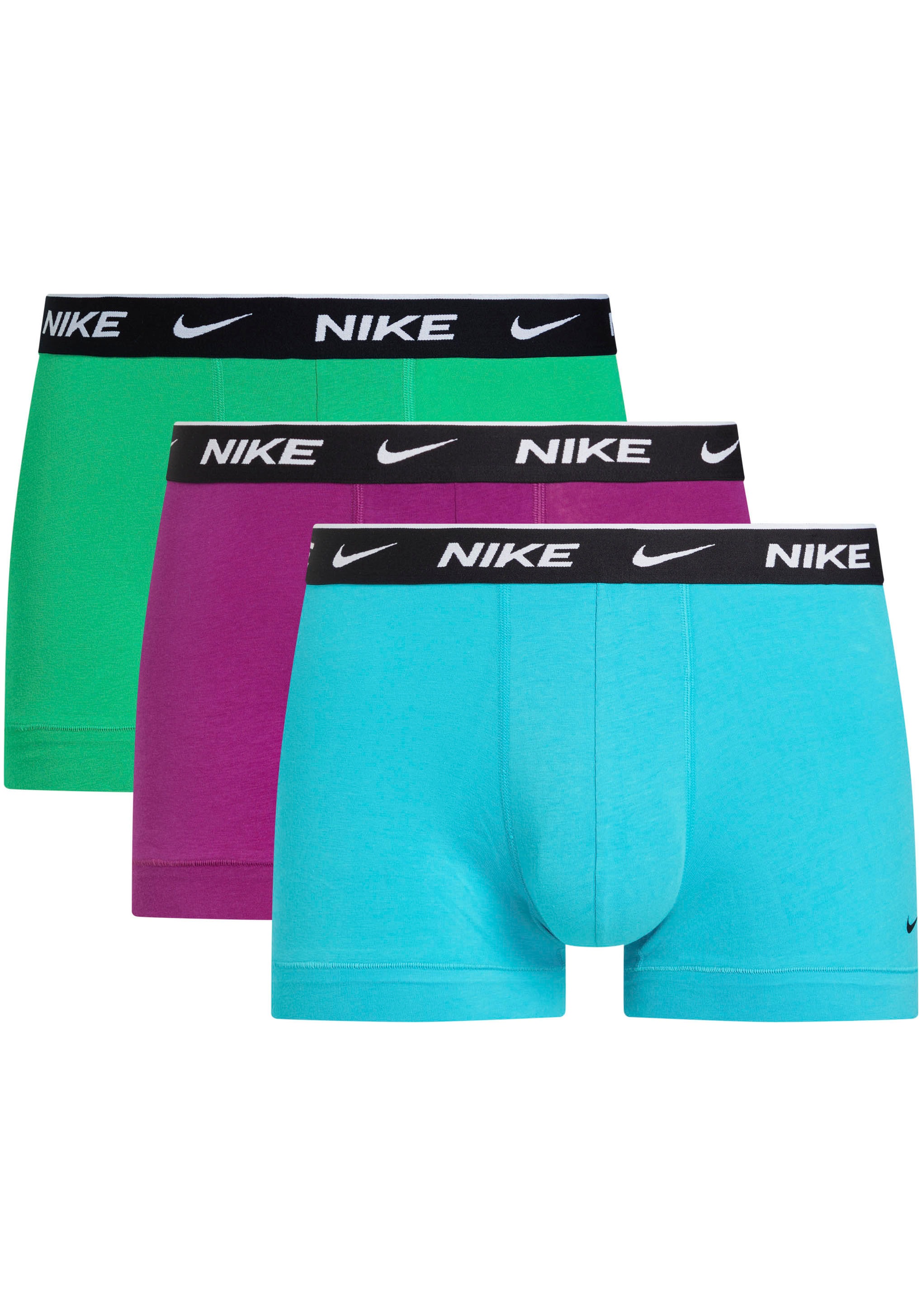 NIKE UNDERWEAR Trunk Packung, 3er-Pack, 3 Stk. tlg., mit Markenlabel DSTY CCTS/STDM GRN/VIOTECH 425 L (50) L (50) 3er-Pack Trunks von NIKE