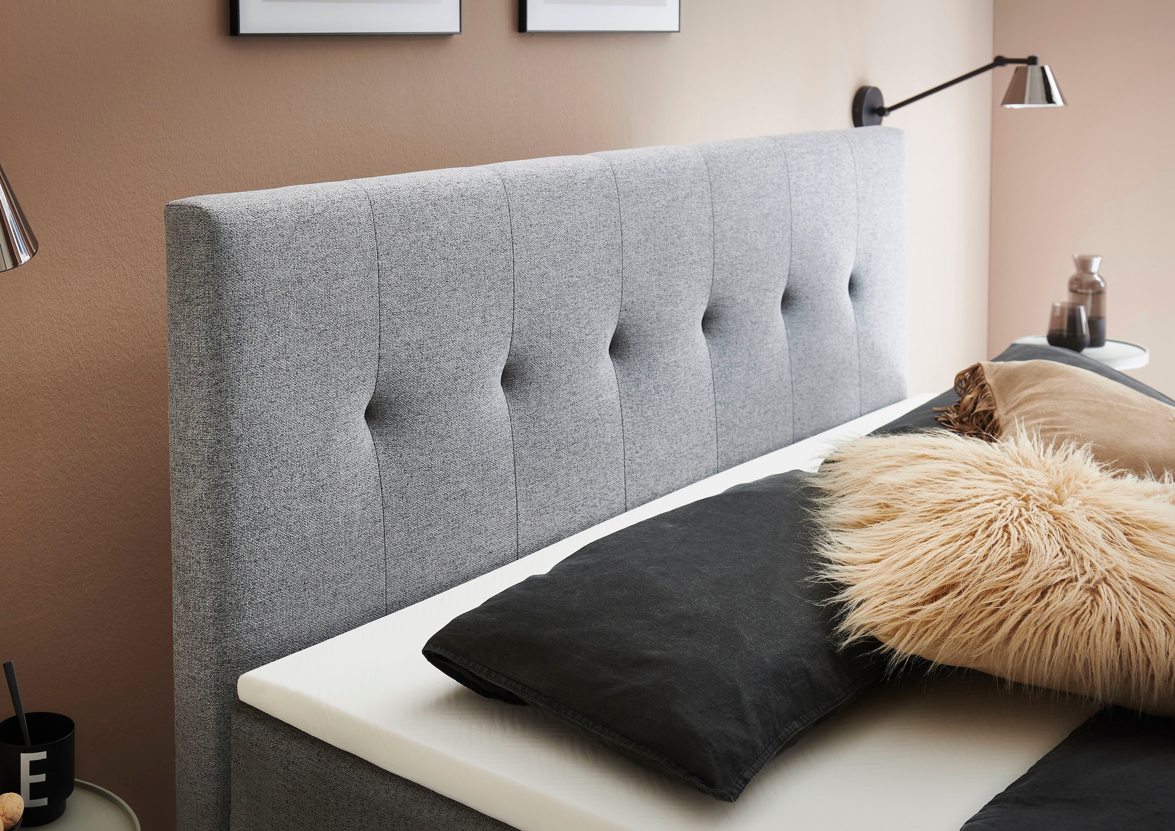 INOSIGN Boxbett »Tessaja«, 180 x 200cm, mit Bettkasten, inkl. Topper