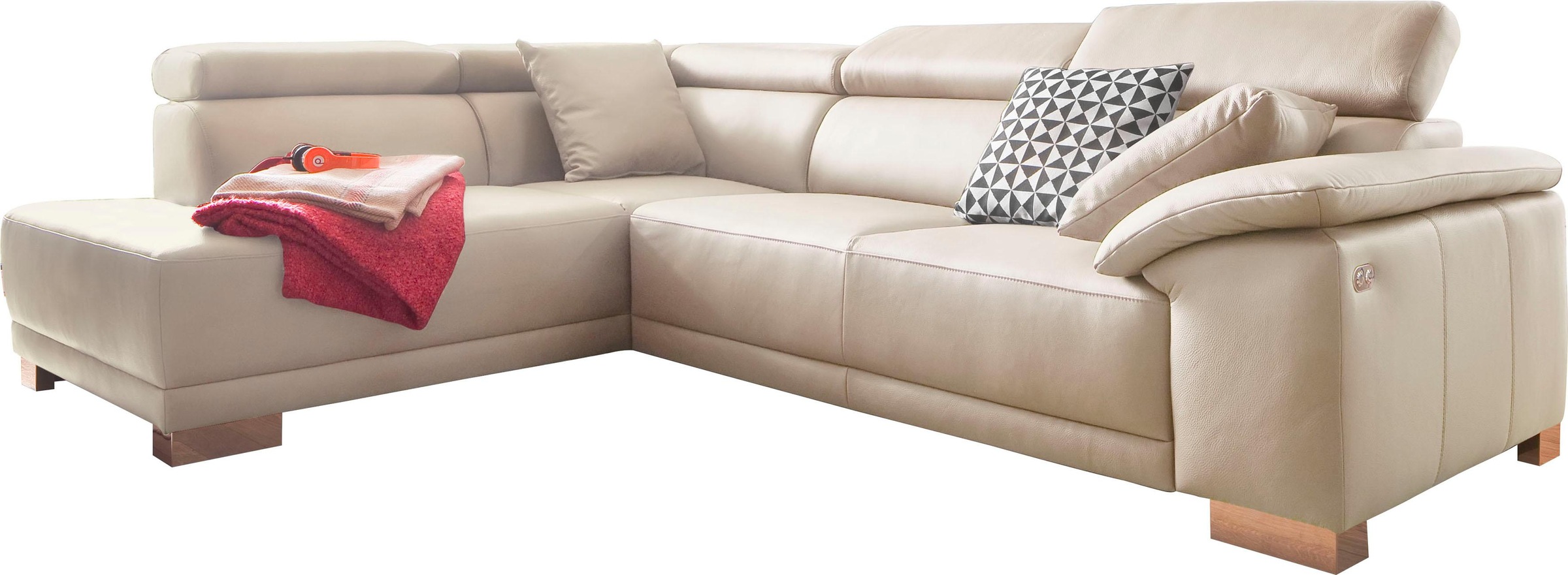 3C Candy Ecksofa »Menorca modern und bequem, OTTOs Choice, L-Form«, Kopftei günstig online kaufen