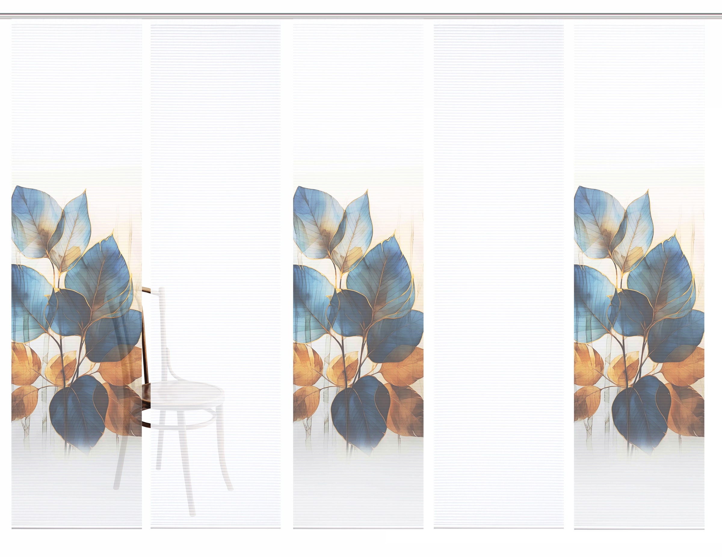 HOME in green Schiebegardine »THALIN« Paneelwagen 5 Stk. tlg. Bambusoptik, günstig online kaufen