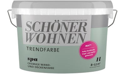 SCHÖNER WOHNEN-Kollektion Wand- und Deckenfarbe »Trendfarbe«, 1 Liter, Spa,... kaufen
