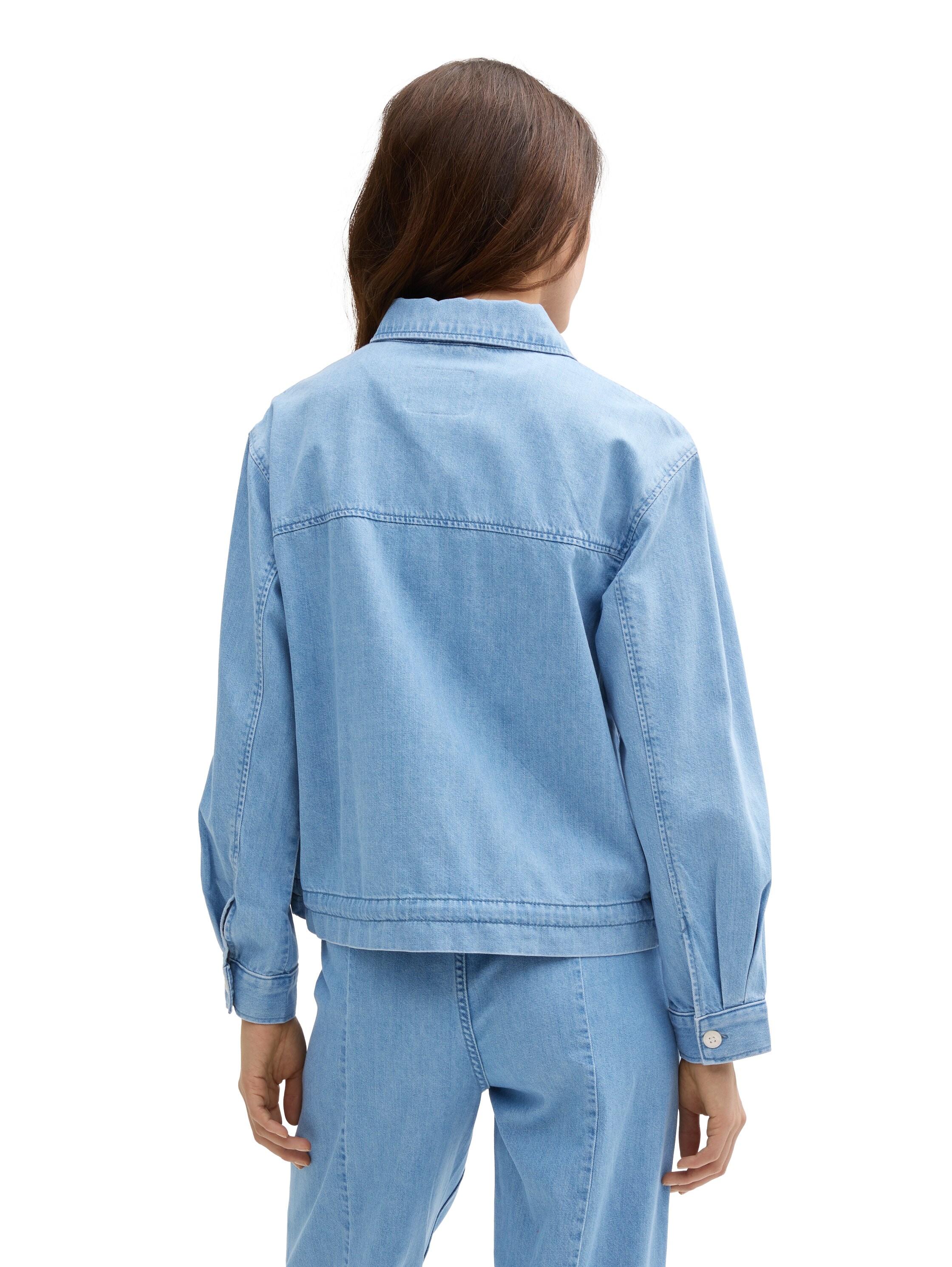 TOM TAILOR Denim Jeansjacke, ohne Kapuze, mit Brusttaschen