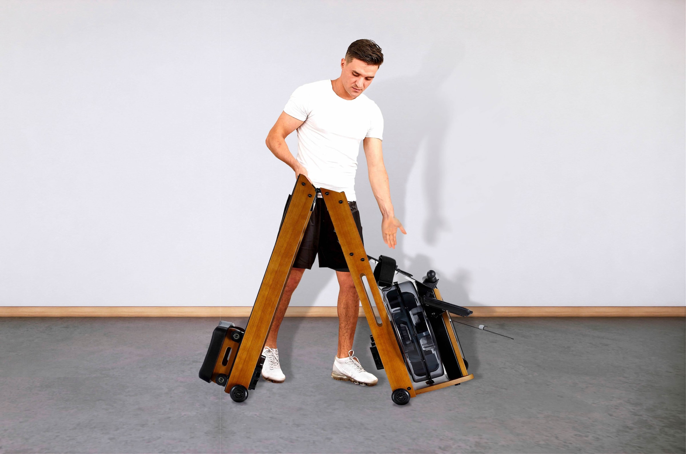 body coach Ruderzugmaschine »Wood Rower Compact«, Rudermaschine