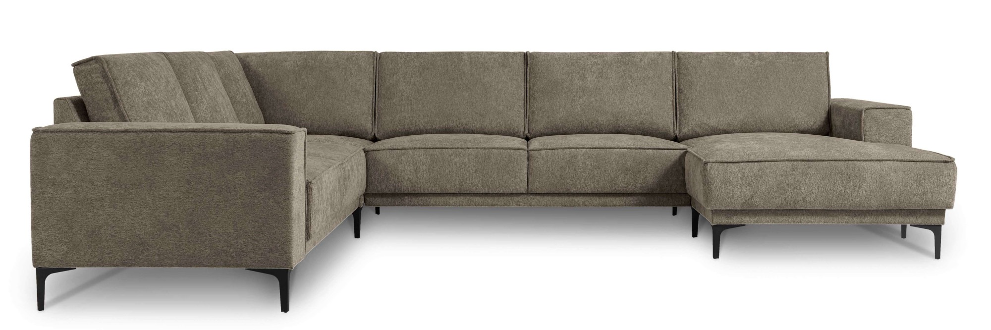 Places of Style Wohnlandschaft »XXL Sofa Oland, Struktur, Flachgewebe, Luxu günstig online kaufen