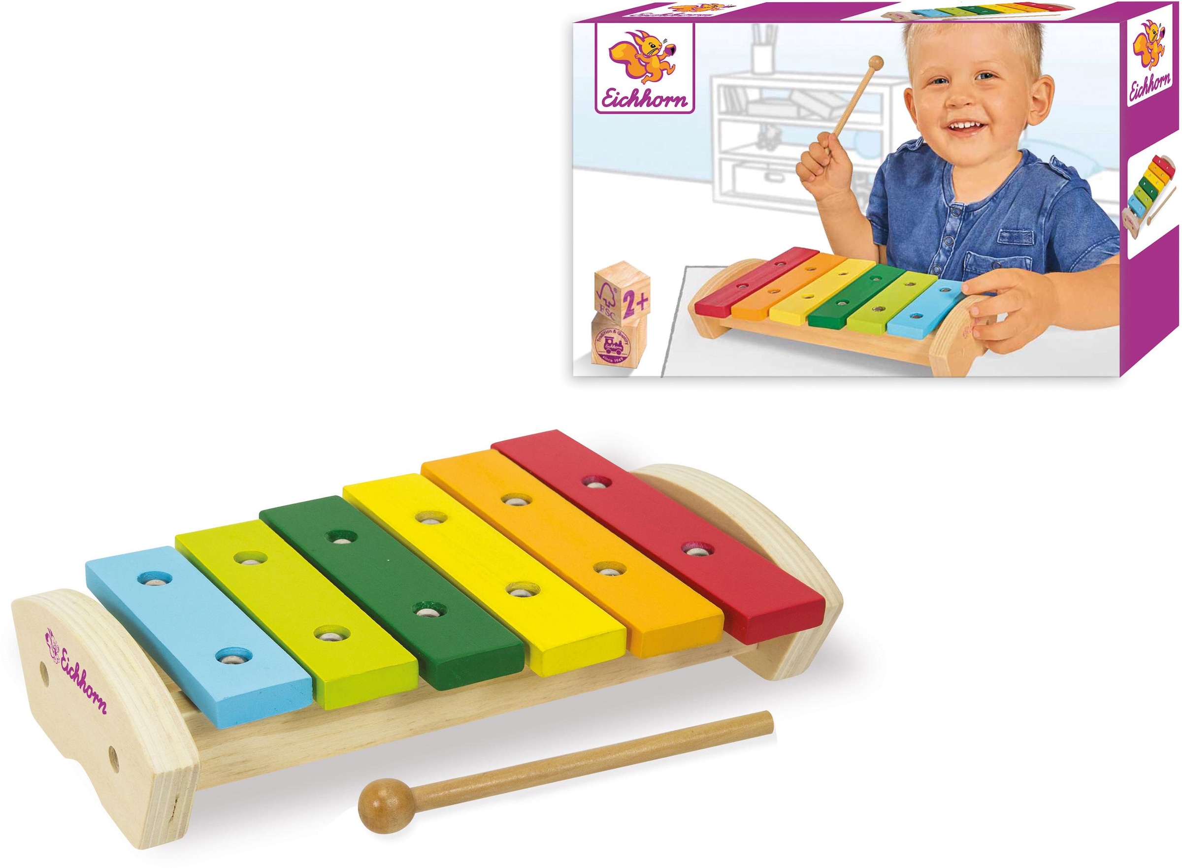Eichhorn Spielzeug-Musikinstrument »Holzspielzeug, Xylophon«, aus Holz,  FSC®- schützt Wald - weltweit im Online-Shop kaufen