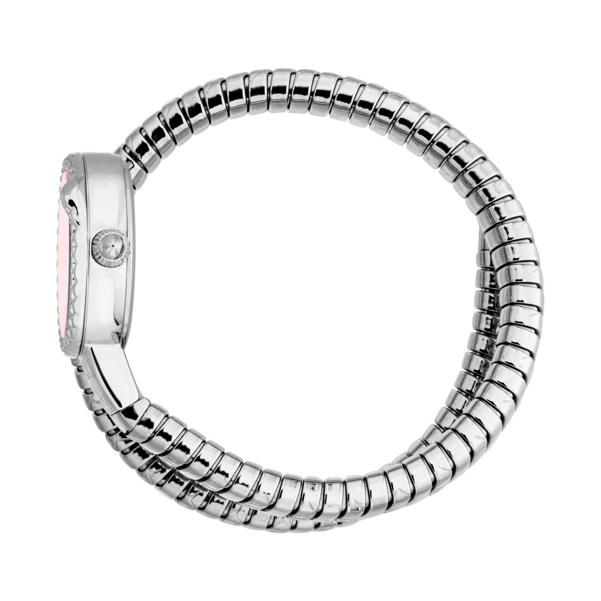 Just Cavalli Time Quarzuhr »Signature Snake« Armbanduhr, Damenuhr, Edelstahlarmband, analog, Kristallsteine
