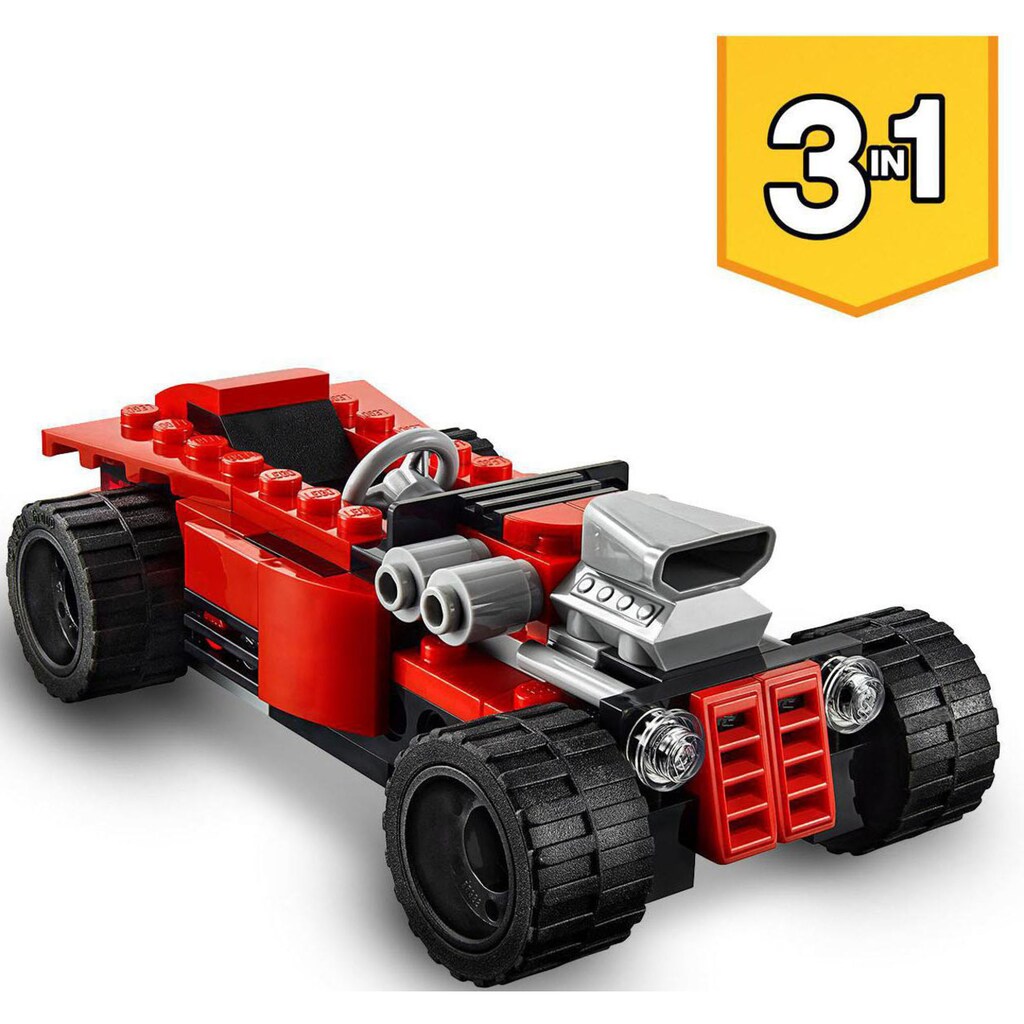 LEGO® Konstruktionsspielsteine »Sportwagen (31100), LEGO® Creator 3in1«, (134 St.)