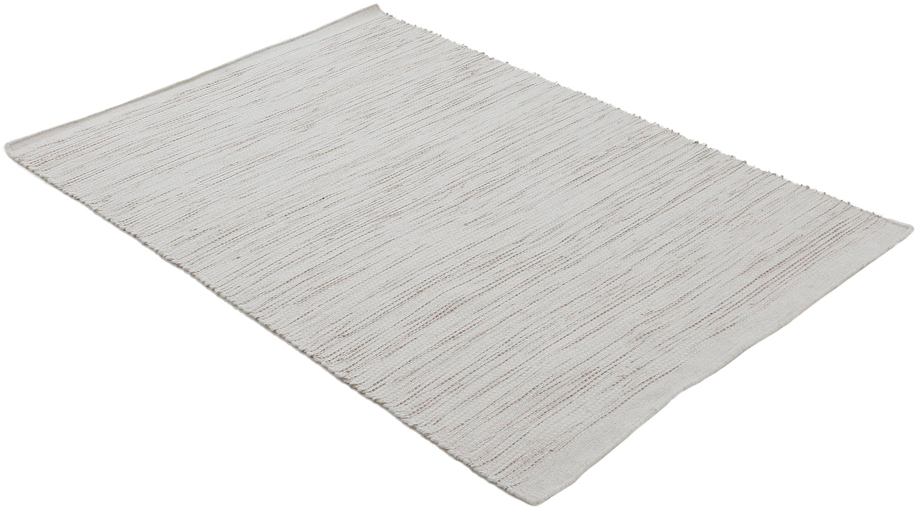 carpetfine Wollteppich »Mona«, rechteckig, 5 mm Höhe, Wolle, Wendeteppich aus Wolle/Baumwolle, Wohnzimmer