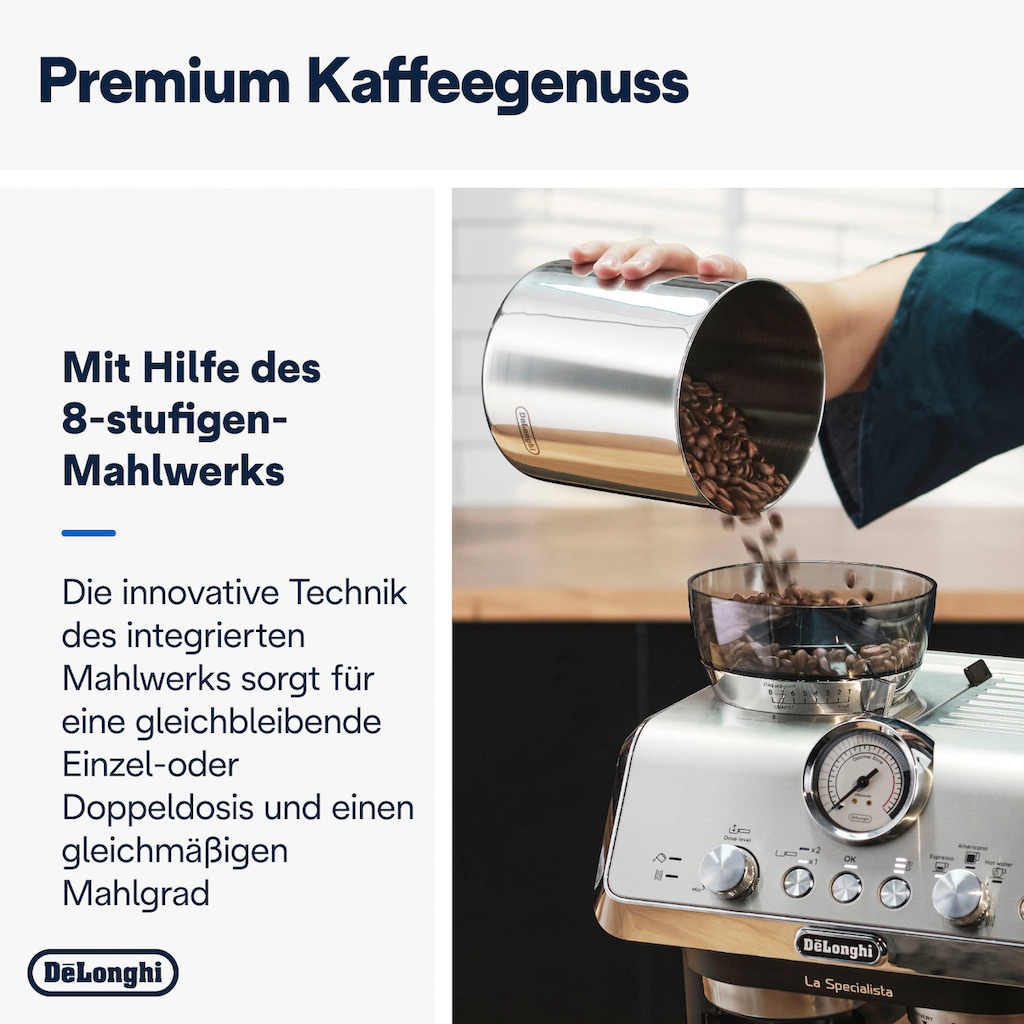 De'Longhi Siebträgermaschine »La Specialista Arte EC9155.MB«